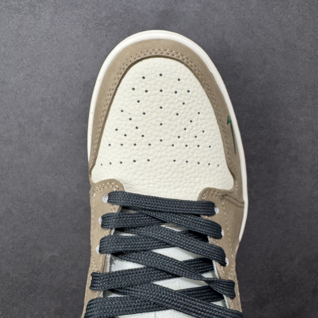 图片[8]-【定制版】Air Jordan 1 Low AJ1 乔1 “斯图西联名—米白棕绿”高端定制 低帮复古篮球鞋 #定制鞋盒 大厂纯原品质出货 超高清洁度 皮料切割干净无任何毛边 细节完美 货号：QD1988-007 尺码：36 36.5 37.5 38 38.5 39 40 40.5 41 42 42.5 43 44 44.5 45 编码：HXSB330340-选品中心