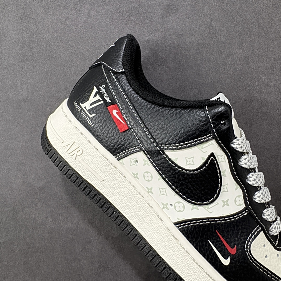 图片[6]-【定制版】Nike Air Force 1\’07 Low LV联名 米黑红小双勾 空军一号低帮休闲板鞋  #原楦头原纸板 原装鞋盒 定制五金配件 内置全掌气垫 原厂鞋底 货号：MZ9588-813  尺码：36 36.5 37.5 38 38.5 39 40 40.5 41 42 42.5 43 44 44.5 45-选品中心