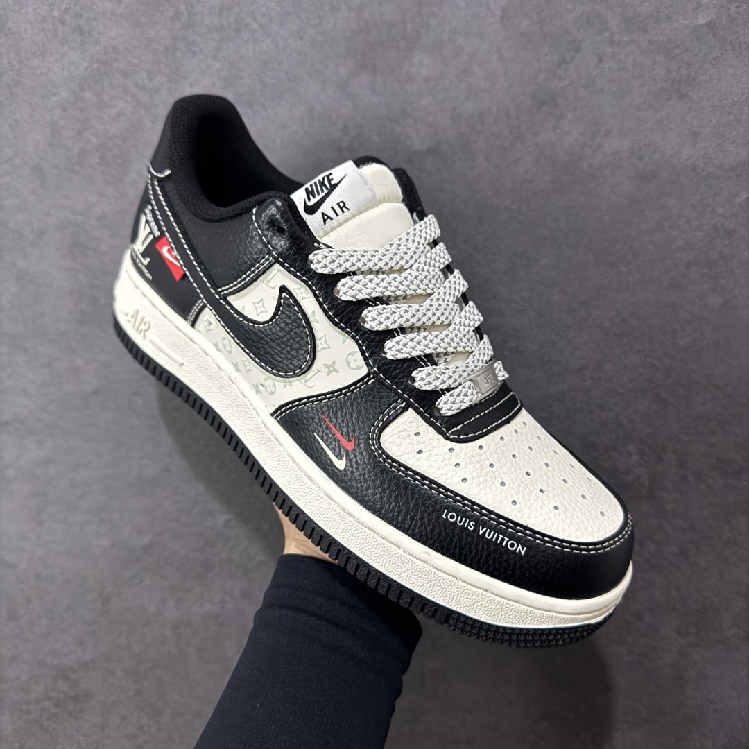 图片[3]-【定制版】Nike Air Force 1\’07 Low LV联名 米黑红小双勾 空军一号低帮休闲板鞋  #原楦头原纸板 原装鞋盒 定制五金配件 内置全掌气垫 原厂鞋底 货号：MZ9588-813  尺码：36 36.5 37.5 38 38.5 39 40 40.5 41 42 42.5 43 44 44.5 45-选品中心