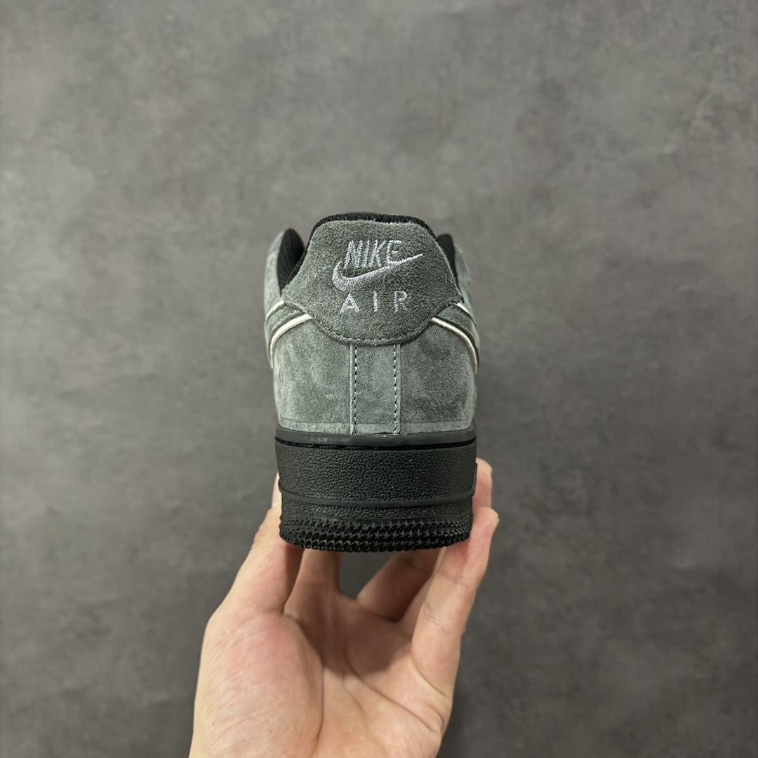 图片[4]-【定制版】Nike Air Force 1\’07 Low 灰黑麂皮 空军一号低帮休闲板鞋  #定制皮料 原盒原包装 原楦头原纸板 纯正版型 内置全掌气垫 货号：ZH0316-133  尺码：36 36.5 37.5 38 38.5 39 40 40.5 41 42 42.5 43 44 44.5 45-选品中心