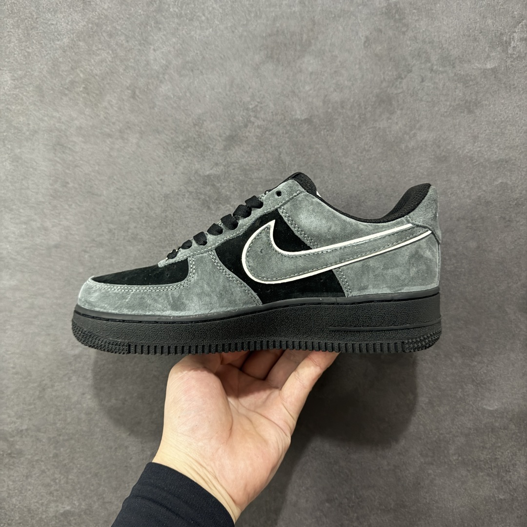 图片[2]-【定制版】Nike Air Force 1\’07 Low 灰黑麂皮 空军一号低帮休闲板鞋  #定制皮料 原盒原包装 原楦头原纸板 纯正版型 内置全掌气垫 货号：ZH0316-133  尺码：36 36.5 37.5 38 38.5 39 40 40.5 41 42 42.5 43 44 44.5 45-选品中心