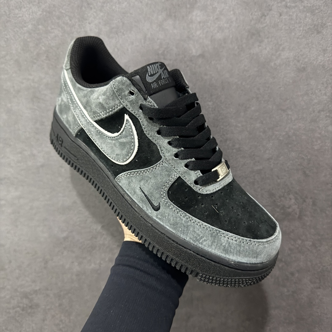 图片[3]-【定制版】Nike Air Force 1\’07 Low 灰黑麂皮 空军一号低帮休闲板鞋  #定制皮料 原盒原包装 原楦头原纸板 纯正版型 内置全掌气垫 货号：ZH0316-133  尺码：36 36.5 37.5 38 38.5 39 40 40.5 41 42 42.5 43 44 44.5 45-选品中心