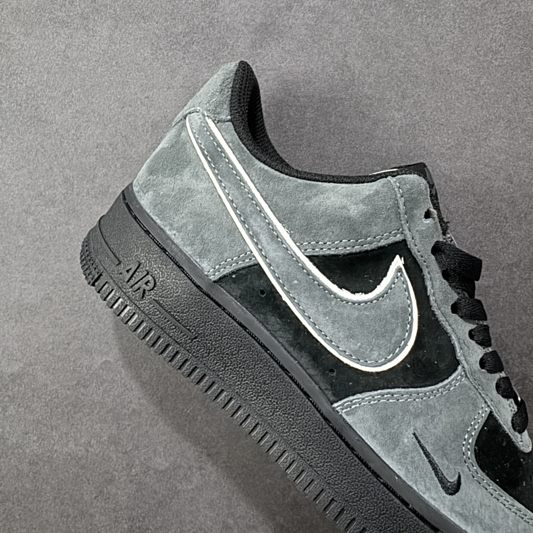 图片[6]-【定制版】Nike Air Force 1\’07 Low 灰黑麂皮 空军一号低帮休闲板鞋  #定制皮料 原盒原包装 原楦头原纸板 纯正版型 内置全掌气垫 货号：ZH0316-133  尺码：36 36.5 37.5 38 38.5 39 40 40.5 41 42 42.5 43 44 44.5 45-选品中心