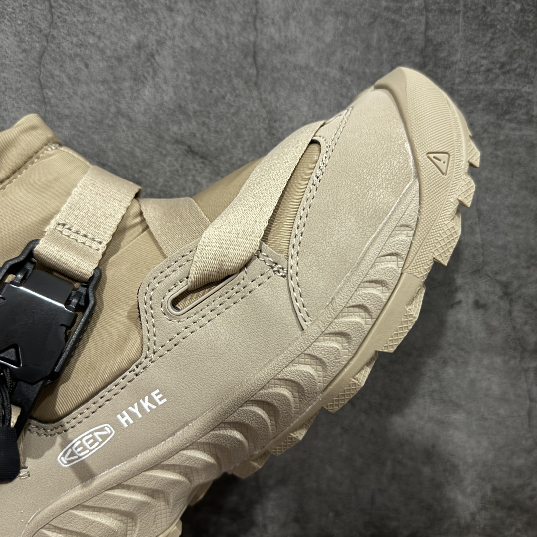 图片[6]-【GX纯原】科恩HYKE x KEEN Hoodzerra Nxis Wp 圆头 减震耐磨 中帮防水户外功能鞋 KEEN再度携手HYKE推出全新合作鞋款 此次合作以超越出身、性别、世代为目的 致力于更好的生活和冒险 将HYKE所推崇的将服饰历史与遗产按照感性独自进化为理念设计而成 推出了具有革新性通用性的混合鞋款HOODZERRA NXIS WP和UNEEK HT MID 该合作鞋款共有黑和森林狼两种颜色可选 货号： 1027979 尺码：35.5-45.5-选品中心