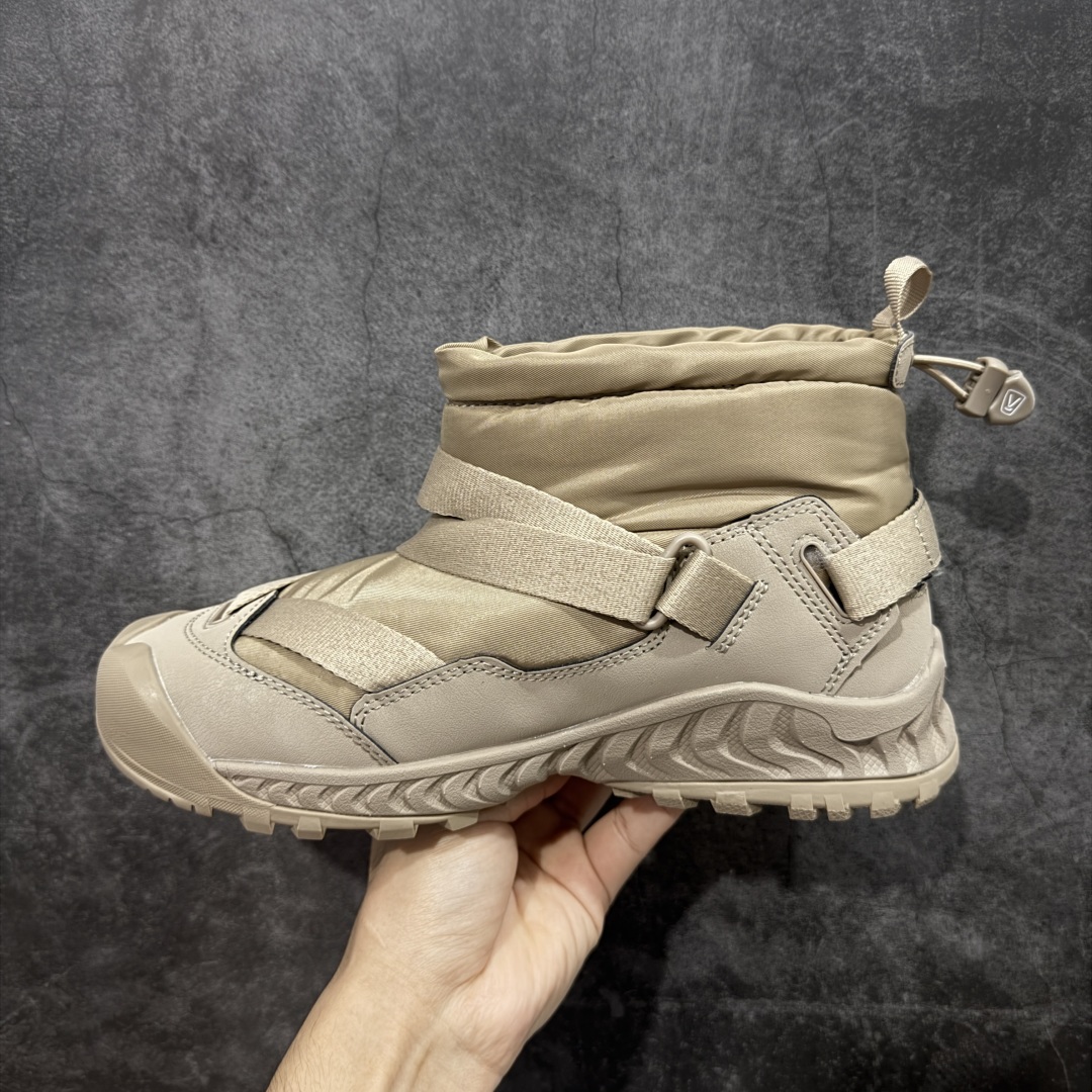 图片[2]-【GX纯原】科恩HYKE x KEEN Hoodzerra Nxis Wp 圆头 减震耐磨 中帮防水户外功能鞋 KEEN再度携手HYKE推出全新合作鞋款 此次合作以超越出身、性别、世代为目的 致力于更好的生活和冒险 将HYKE所推崇的将服饰历史与遗产按照感性独自进化为理念设计而成 推出了具有革新性通用性的混合鞋款HOODZERRA NXIS WP和UNEEK HT MID 该合作鞋款共有黑和森林狼两种颜色可选 货号： 1027979 尺码：35.5-45.5-选品中心