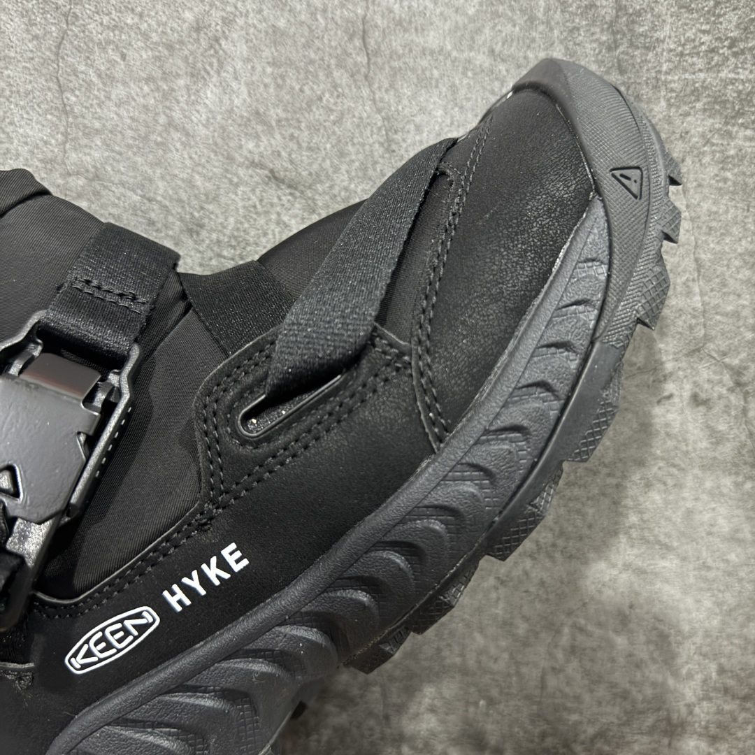 图片[6]-【GX纯原】科恩HYKE x KEEN Hoodzerra Nxis Wp 圆头 减震耐磨 中帮防水户外功能鞋 KEEN再度携手HYKE推出全新合作鞋款 此次合作以超越出身、性别、世代为目的 致力于更好的生活和冒险 将HYKE所推崇的将服饰历史与遗产按照感性独自进化为理念设计而成 推出了具有革新性通用性的混合鞋款HOODZERRA NXIS WP和UNEEK HT MID 该合作鞋款共有黑和森林狼两种颜色可选 货号： 1027979 尺码：35.5-45.5-选品中心