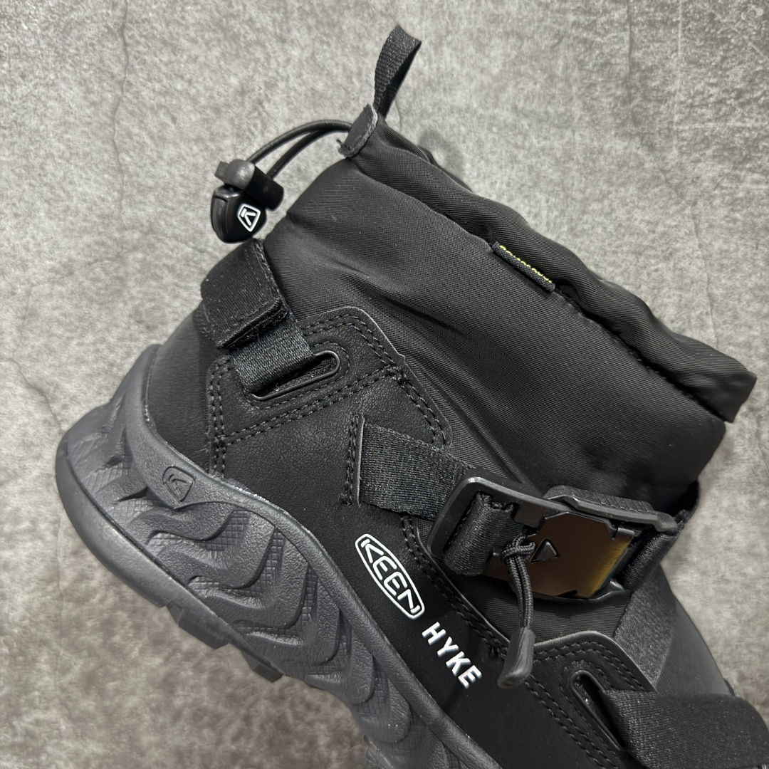 图片[7]-【GX纯原】科恩HYKE x KEEN Hoodzerra Nxis Wp 圆头 减震耐磨 中帮防水户外功能鞋 KEEN再度携手HYKE推出全新合作鞋款 此次合作以超越出身、性别、世代为目的 致力于更好的生活和冒险 将HYKE所推崇的将服饰历史与遗产按照感性独自进化为理念设计而成 推出了具有革新性通用性的混合鞋款HOODZERRA NXIS WP和UNEEK HT MID 该合作鞋款共有黑和森林狼两种颜色可选 货号： 1027979 尺码：35.5-45.5-选品中心