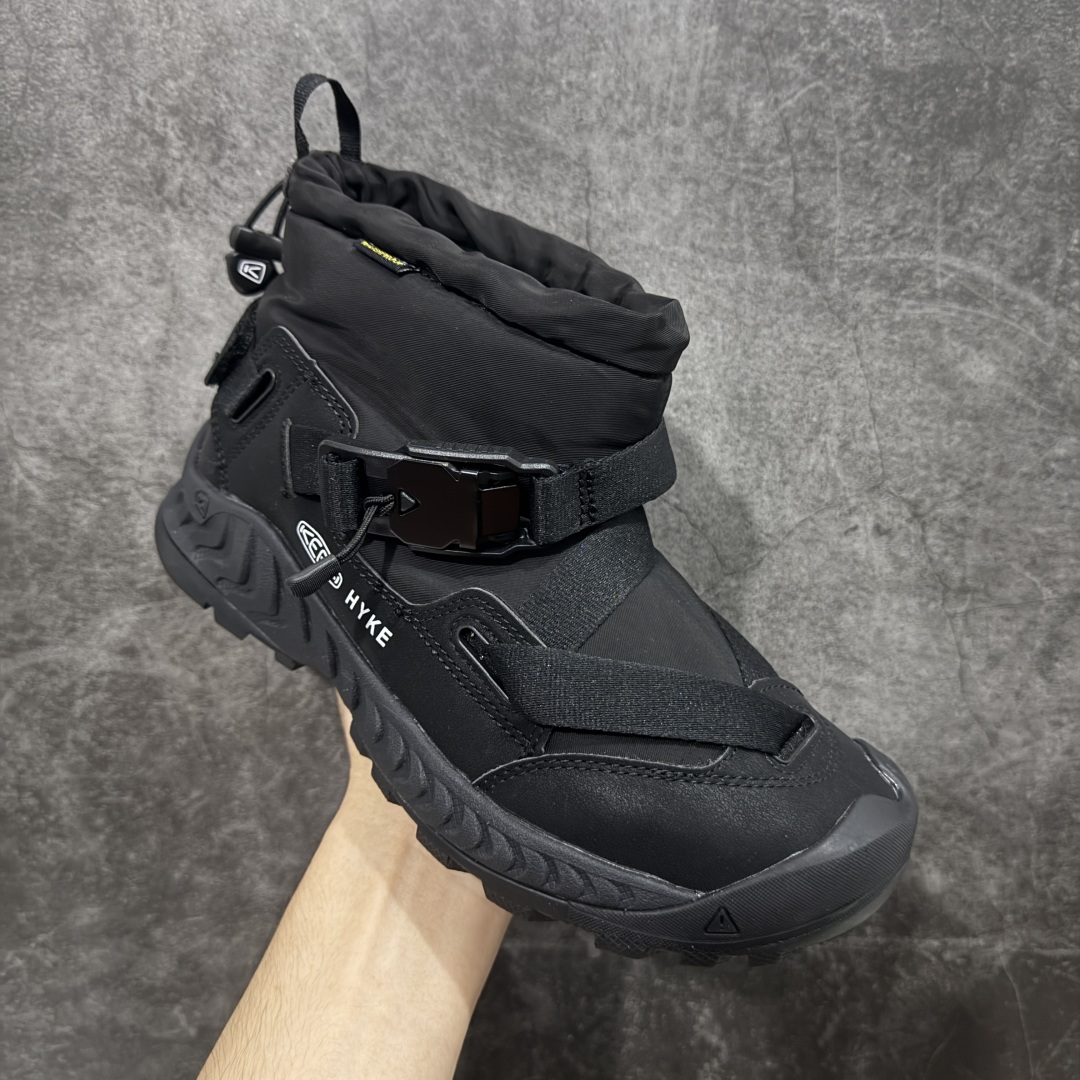 图片[3]-【GX纯原】科恩HYKE x KEEN Hoodzerra Nxis Wp 圆头 减震耐磨 中帮防水户外功能鞋 KEEN再度携手HYKE推出全新合作鞋款 此次合作以超越出身、性别、世代为目的 致力于更好的生活和冒险 将HYKE所推崇的将服饰历史与遗产按照感性独自进化为理念设计而成 推出了具有革新性通用性的混合鞋款HOODZERRA NXIS WP和UNEEK HT MID 该合作鞋款共有黑和森林狼两种颜色可选 货号： 1027979 尺码：35.5-45.5-选品中心