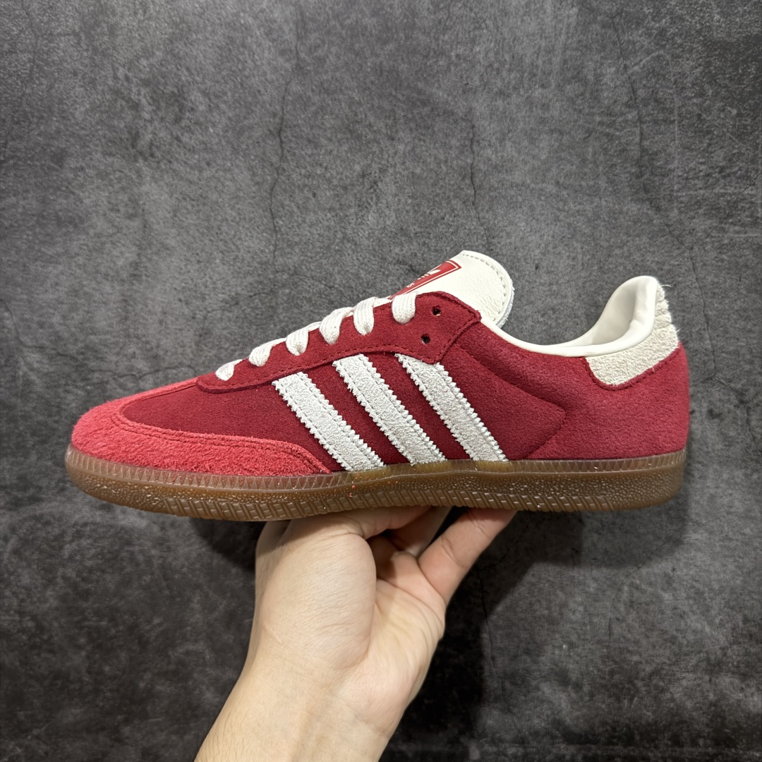 图片[2]-【XC纯原】AD Originals Samba OG TAL 红色 脸谱面具 低帮舒适百搭休闲板鞋 纯原品质 全新高端零售平台专供品质出货 全鞋身采用头层牛皮 包括鞋舌也是头层皮 私模大底 非市面公底 货号：IG8905 尺码：35 36 36.5 37 38 38.5 39 40-选品中心