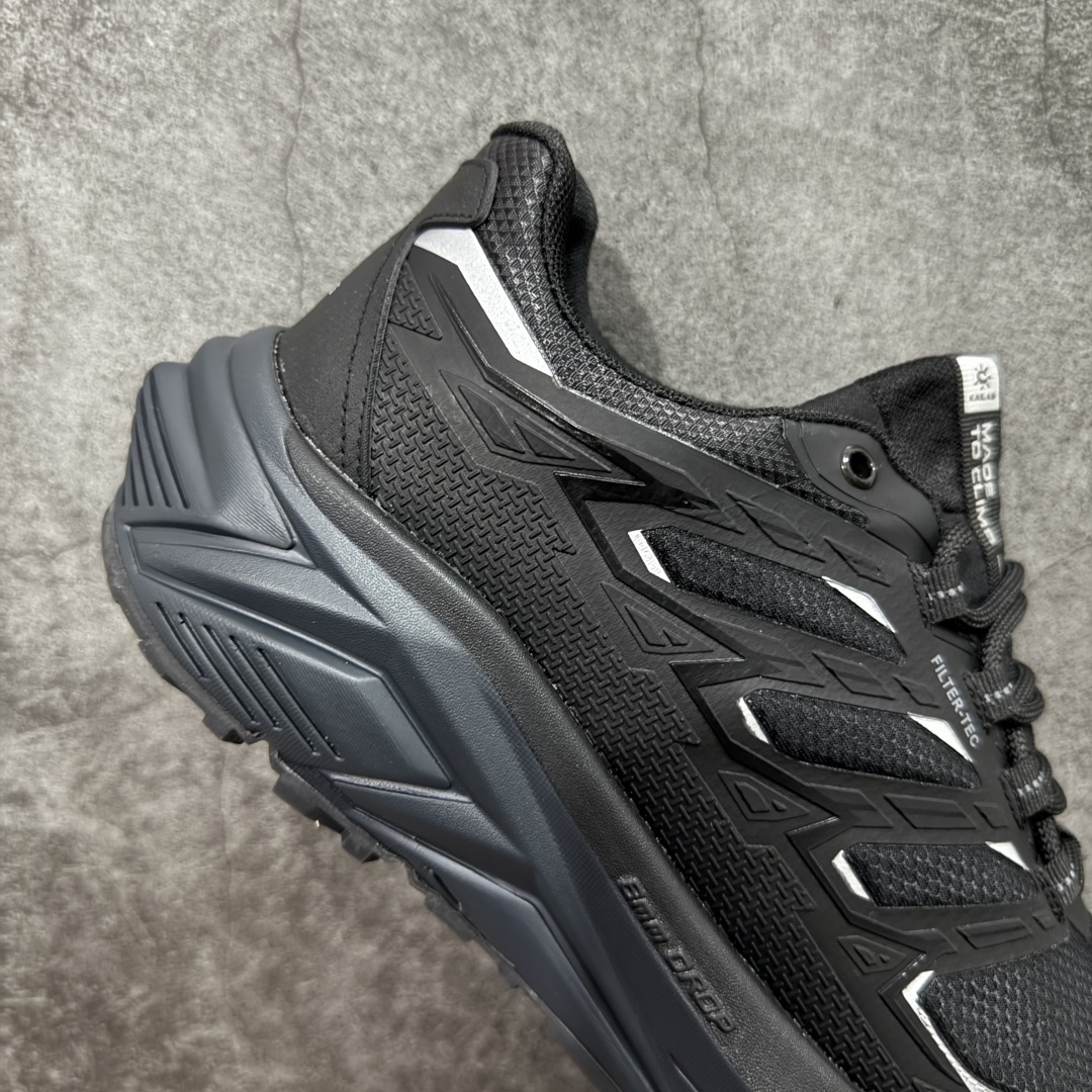 图片[7]-【公司级】凯乐石KAILAS 远征5 Max Flt 舒适简约经典登山 防滑耐磨防水 低帮 徒步鞋 鞋面材质：运用耐磨防砂网布，能防止沙石进入鞋内，同时具备良好的透气性，可让脚部保持干爽。 \\t鞋底性能：搭载Vibram防滑耐磨大底，有出色的抓地力，仿鲨齿纹路设计，能应对各种复杂路面；鞋底还能提供良好的稳定性和支撑力，减少脚部疲劳。 \\t防水技术：采用FILTERTEC防水透气技术，防水指数高达8000mm H₂O，能有效防止雨水渗透，同时能保持脚面干爽。 \\t细节设计：鞋头采用橡胶防撞包边，保护脚趾免受伤害；鞋舌一体式设计，防止碎石泥沙进入；采用亚洲人脚型鞋楦设计，配合中腰包裹，提高舒适性。 适用场景：适合多日或单日轻装徒步，也可用于城市通勤，是一双兼顾户外与日常穿着的多功能鞋子。 尺码：40-45-选品中心