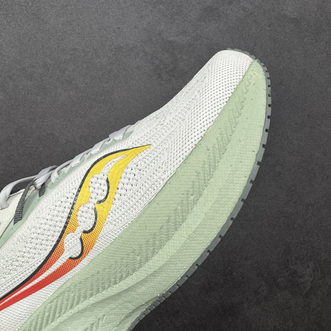 图片[5]-【公司级】索康尼/Saucony Triumph 21 胜利21代系列低帮轻量舒适多功能休闲运动慢跑鞋 采用工学透气网织鞋面材质#内嵌3D环绕包裹缓震鞋垫#中底搭载 PWRRUN+高弹缓震泡棉材质,舒适踩S感!!#外置镂空XT-900橡胶大底 货号：S20881-111 尺码：40-46-选品中心