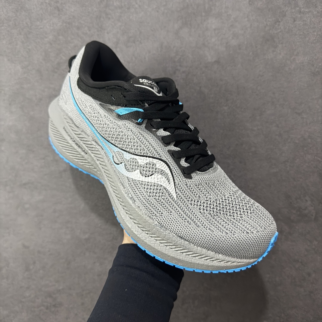 图片[3]-【公司级】索康尼/Saucony Triumph 21 胜利21代系列低帮轻量舒适多功能休闲运动慢跑鞋 采用工学透气网织鞋面材质#内嵌3D环绕包裹缓震鞋垫#中底搭载 PWRRUN+高弹缓震泡棉材质,舒适踩S感!!#外置镂空XT-900橡胶大底 货号：S20881-20 尺码：40-46-选品中心