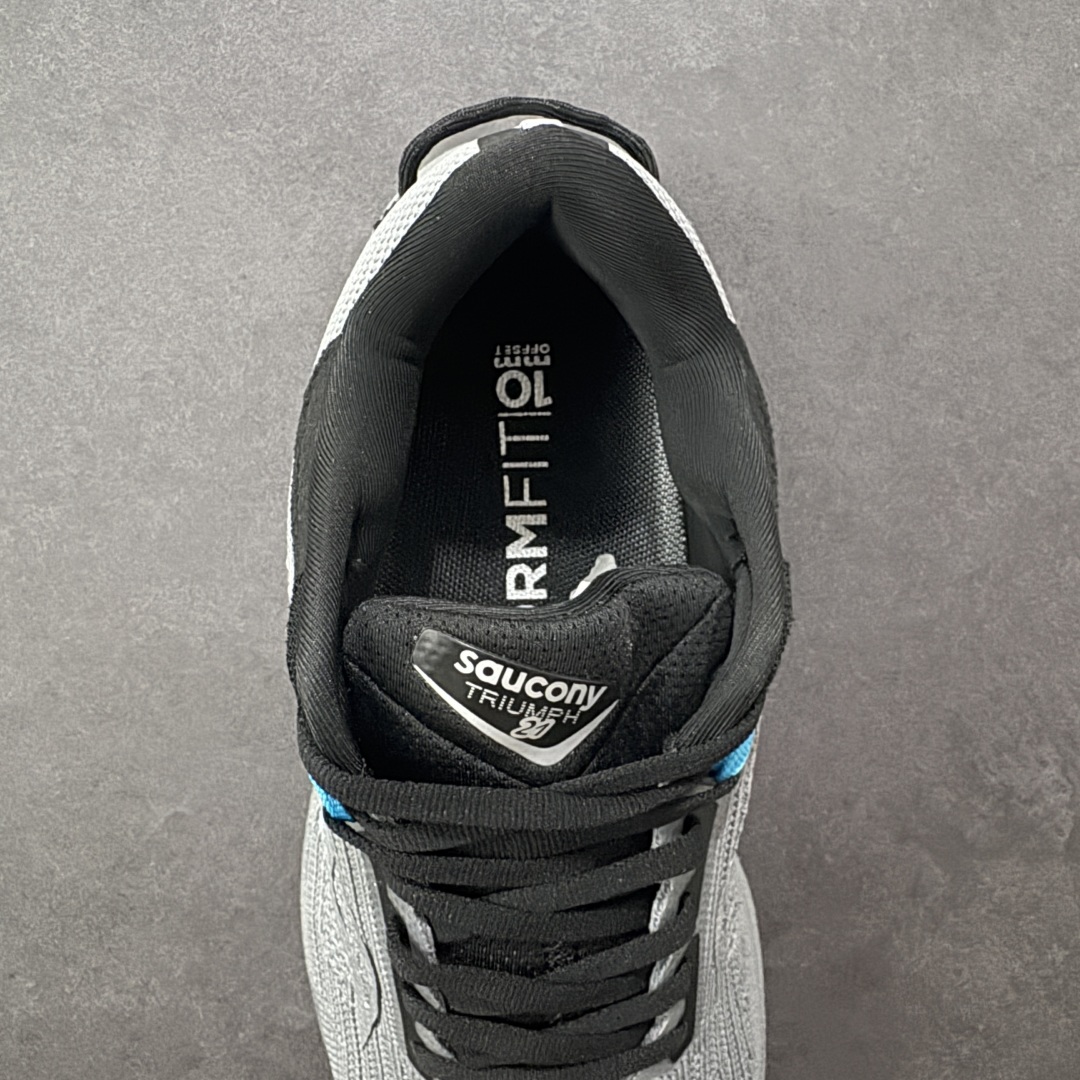图片[7]-【公司级】索康尼/Saucony Triumph 21 胜利21代系列低帮轻量舒适多功能休闲运动慢跑鞋 采用工学透气网织鞋面材质#内嵌3D环绕包裹缓震鞋垫#中底搭载 PWRRUN+高弹缓震泡棉材质,舒适踩S感!!#外置镂空XT-900橡胶大底 货号：S20881-20 尺码：40-46-选品中心