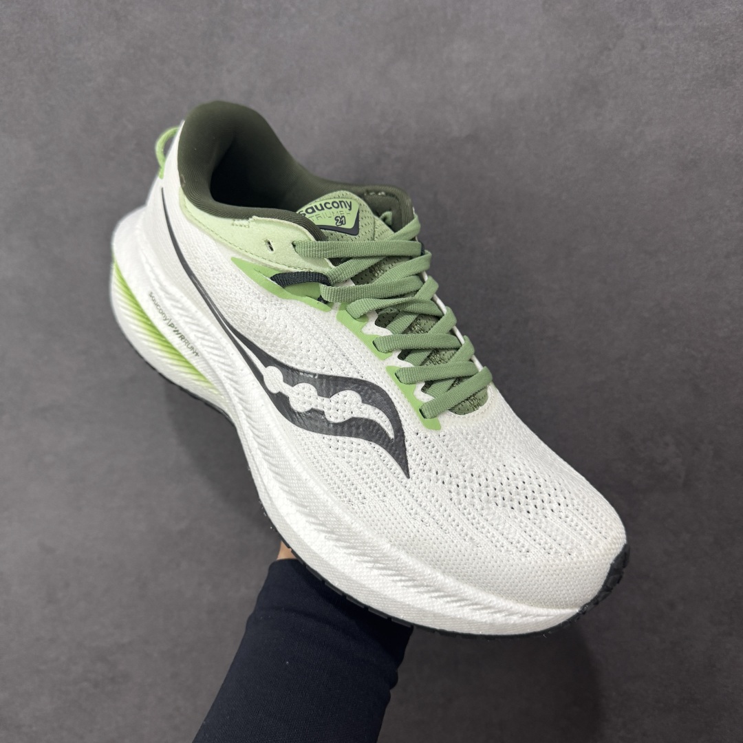 图片[3]-【公司级】索康尼/Saucony Triumph 21 胜利21代系列低帮轻量舒适多功能休闲运动慢跑鞋 采用工学透气网织鞋面材质#内嵌3D环绕包裹缓震鞋垫#中底搭载 PWRRUN+高弹缓震泡棉材质,舒适踩S感!!#外置镂空XT-900橡胶大底 货号：S20881-31 尺码：36-46-选品中心