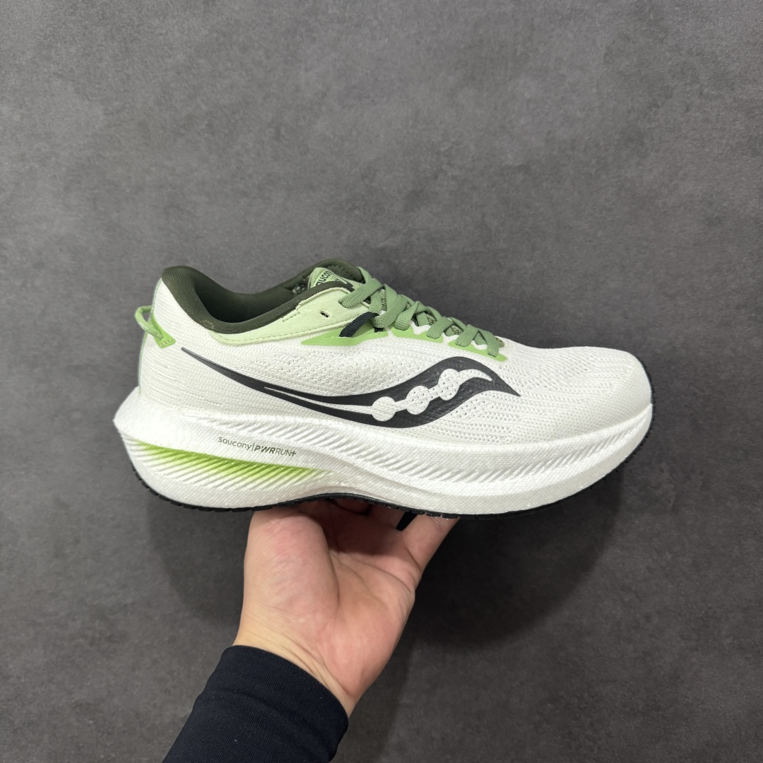 【公司级】索康尼/Saucony Triumph 21 胜利21代系列低帮轻量舒适多功能休闲运动慢跑鞋 采用工学透气网织鞋面材质#内嵌3D环绕包裹缓震鞋垫#中底搭载 PWRRUN+高弹缓震泡棉材质,舒适踩S感!!#外置镂空XT-900橡胶大底 货号：S20881-31 尺码：36-46-选品中心