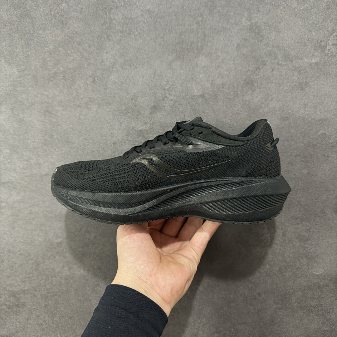 图片[2]-【公司级】索康尼/Saucony Triumph 21 胜利21代系列低帮轻量舒适多功能休闲运动慢跑鞋 采用工学透气网织鞋面材质#内嵌3D环绕包裹缓震鞋垫#中底搭载 PWRRUN+高弹缓震泡棉材质,舒适踩S感!!#外置镂空XT-900橡胶大底 货号：S20881-10 尺码：36-46-选品中心