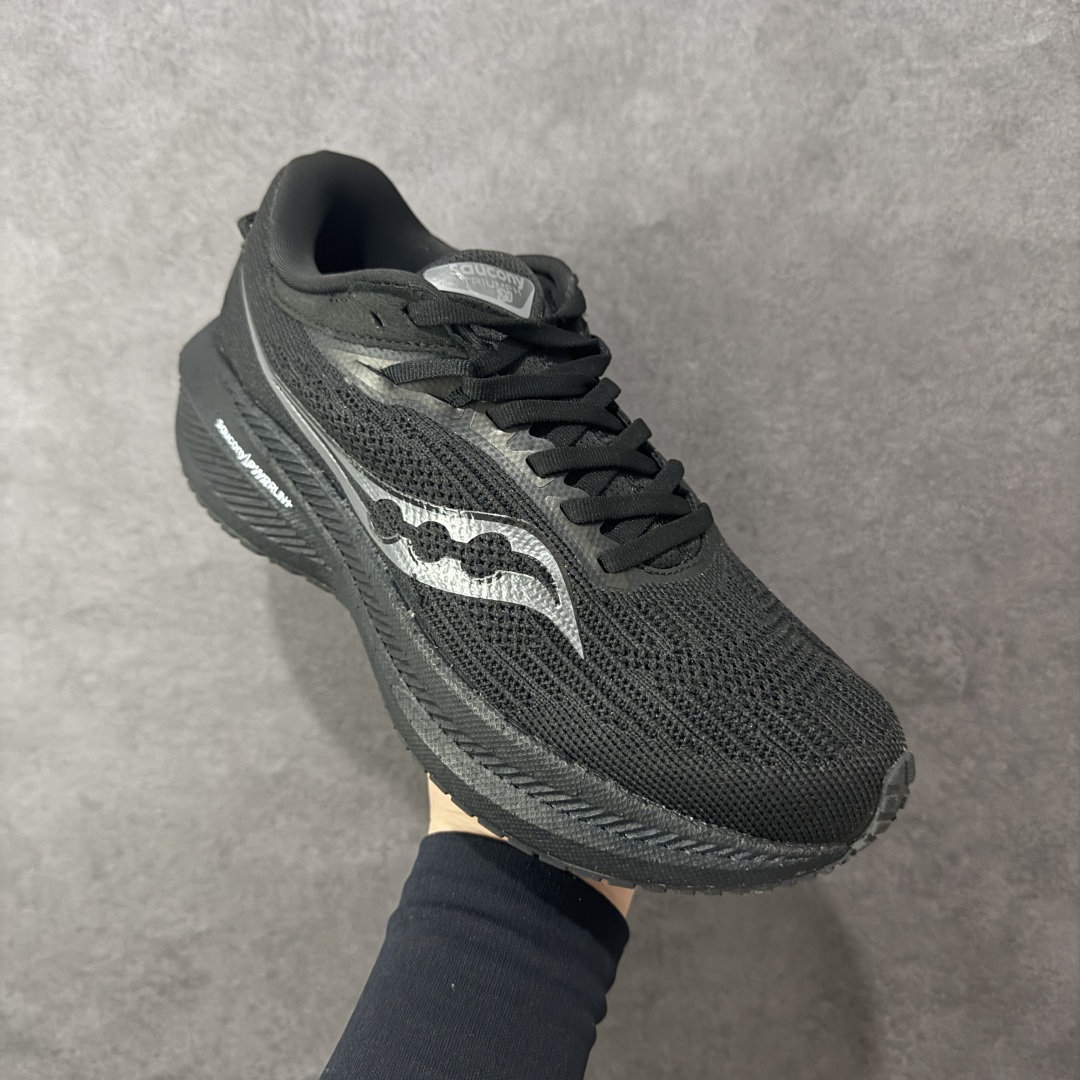 图片[3]-【公司级】索康尼/Saucony Triumph 21 胜利21代系列低帮轻量舒适多功能休闲运动慢跑鞋 采用工学透气网织鞋面材质#内嵌3D环绕包裹缓震鞋垫#中底搭载 PWRRUN+高弹缓震泡棉材质,舒适踩S感!!#外置镂空XT-900橡胶大底 货号：S20881-10 尺码：36-46-选品中心