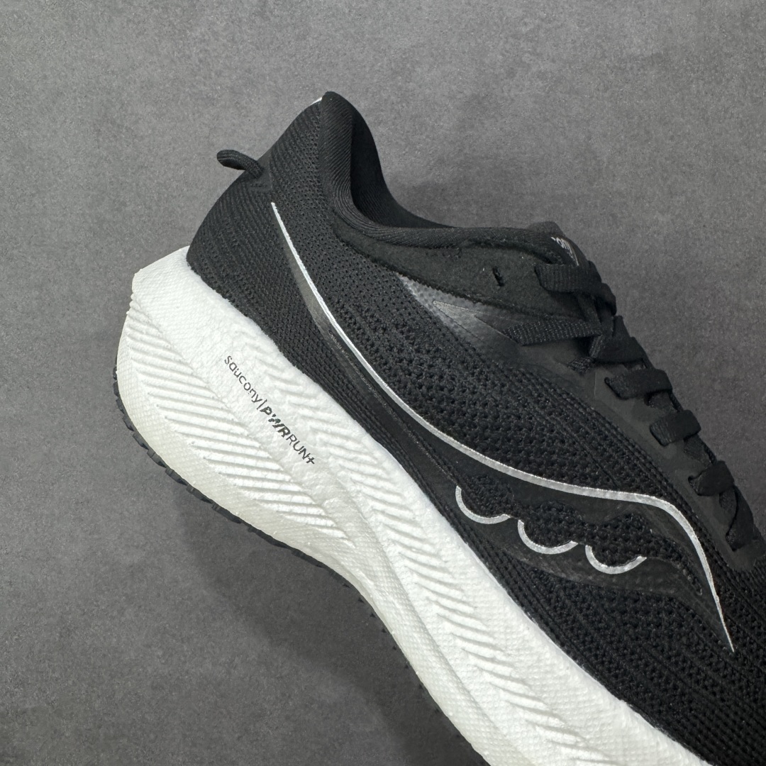 图片[6]-【公司级】索康尼/Saucony Triumph 21 胜利21代系列低帮轻量舒适多功能休闲运动慢跑鞋 采用工学透气网织鞋面材质#内嵌3D环绕包裹缓震鞋垫#中底搭载 PWRRUN+高弹缓震泡棉材质,舒适踩S感!!#外置镂空XT-900橡胶大底 货号：S20881-12 尺码：36-46-选品中心