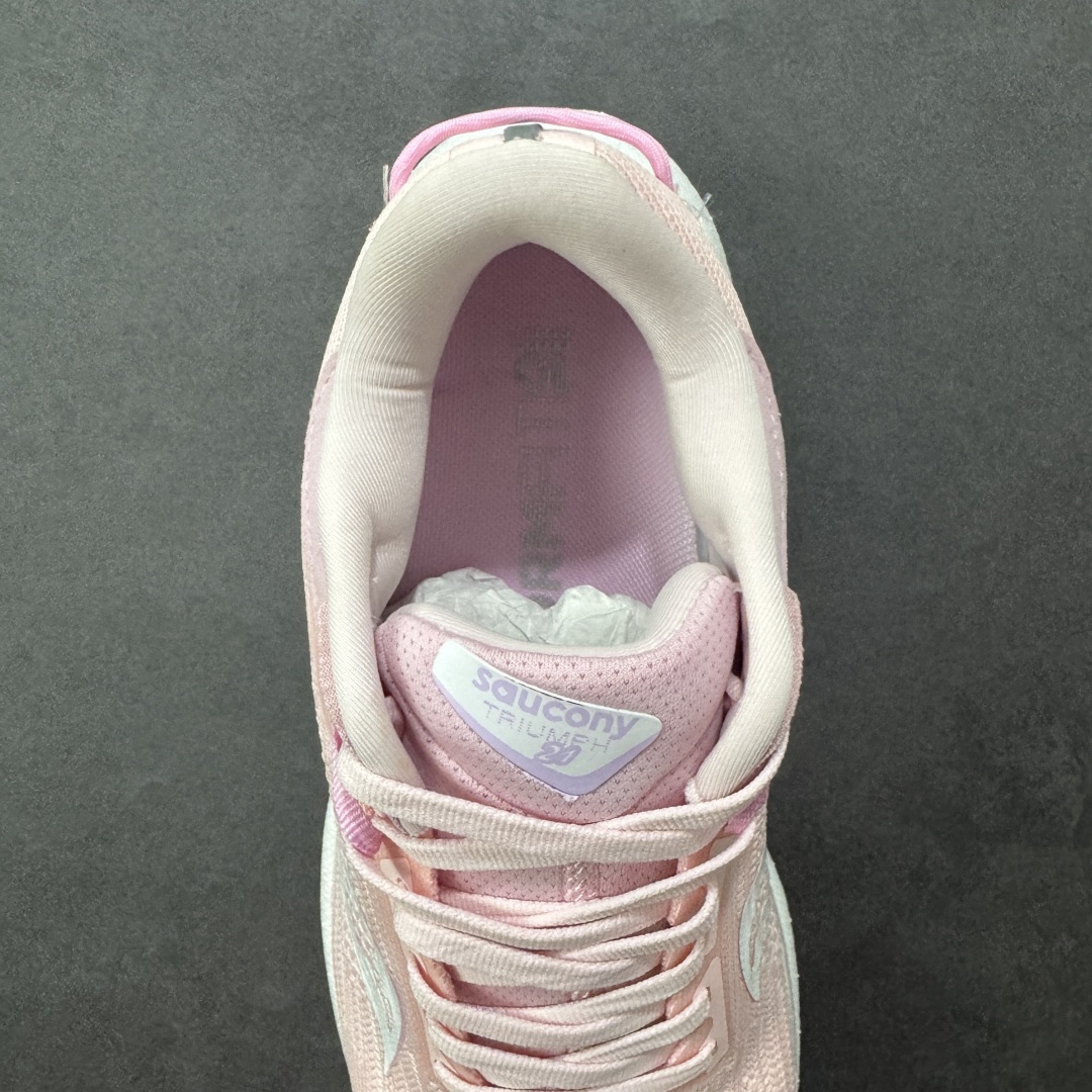 图片[7]-【公司级】索康尼/Saucony Triumph 21 胜利21代系列低帮轻量舒适多功能休闲运动慢跑鞋 采用工学透气网织鞋面材质#内嵌3D环绕包裹缓震鞋垫#中底搭载 PWRRUN+高弹缓震泡棉材质,舒适踩S感!!#外置镂空XT-900橡胶大底 货号：S20881-34 尺码：36-40-选品中心