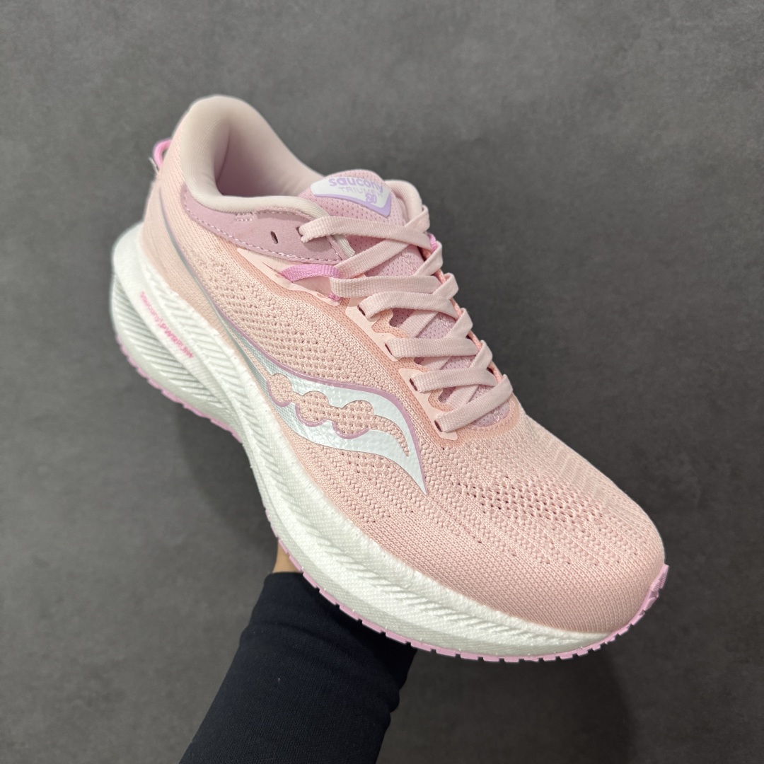 图片[3]-【公司级】索康尼/Saucony Triumph 21 胜利21代系列低帮轻量舒适多功能休闲运动慢跑鞋 采用工学透气网织鞋面材质#内嵌3D环绕包裹缓震鞋垫#中底搭载 PWRRUN+高弹缓震泡棉材质,舒适踩S感!!#外置镂空XT-900橡胶大底 货号：S20881-34 尺码：36-40-选品中心