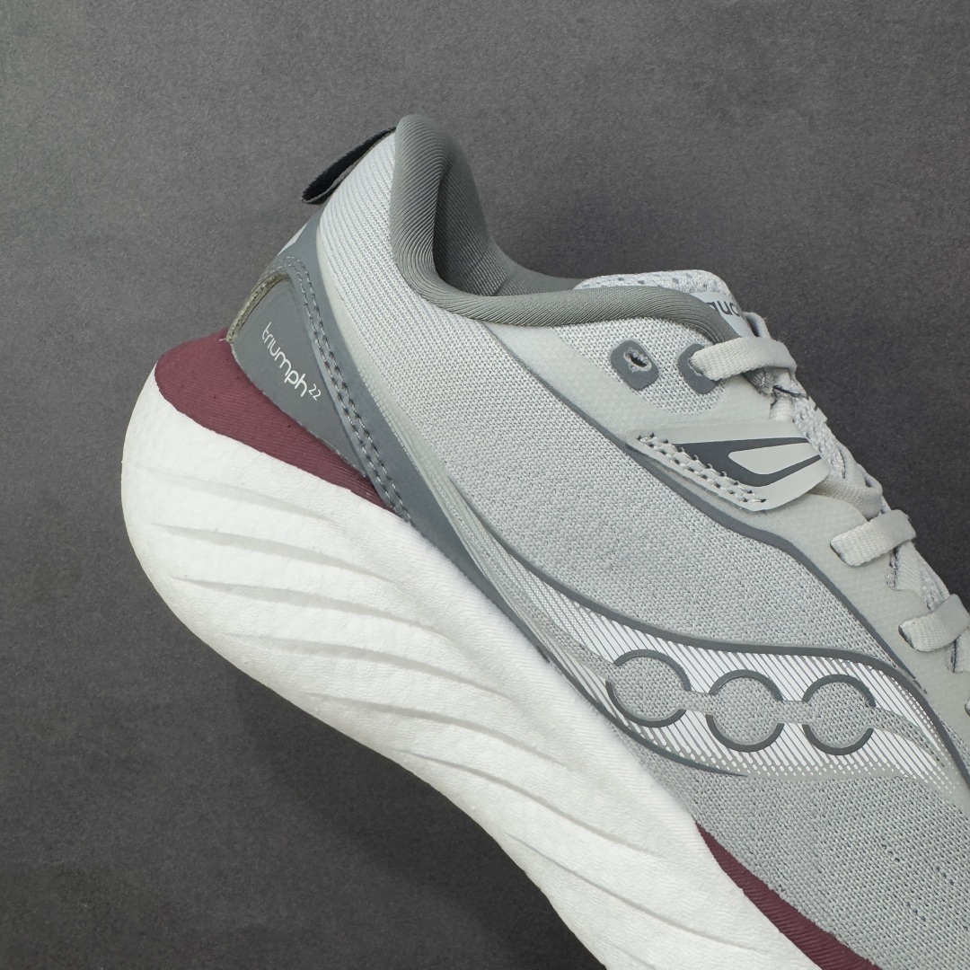 图片[6]-【公司级】索康尼/Saucony Triumph 22 胜利22代系列低帮轻量舒适多功能休闲运动慢跑鞋 采用工学透气网织鞋面材质#内嵌3D环绕包裹缓震鞋垫#中底搭载 PWRRUN+高弹缓震泡棉材质,舒适踩S感!!#外置镂空XT-900橡胶大底 货号：S20964-210 尺码：36-45-选品中心