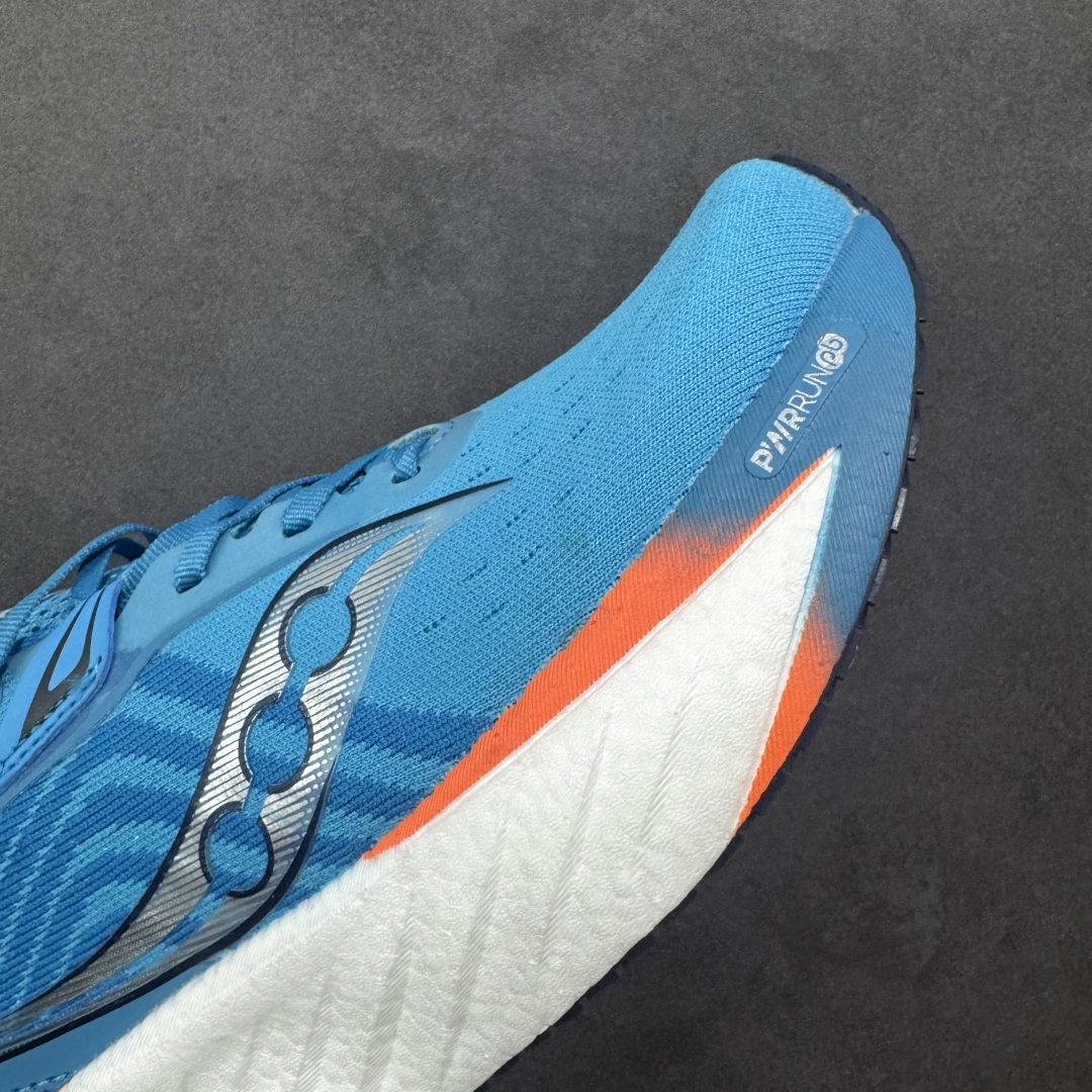 图片[5]-【公司级】索康尼/Saucony Triumph 22 胜利22代系列低帮轻量舒适多功能休闲运动慢跑鞋 采用工学透气网织鞋面材质#内嵌3D环绕包裹缓震鞋垫#中底搭载 PWRRUN+高弹缓震泡棉材质,舒适踩S感!!#外置镂空XT-900橡胶大底 货号：S20964-217 尺码：36-45-选品中心