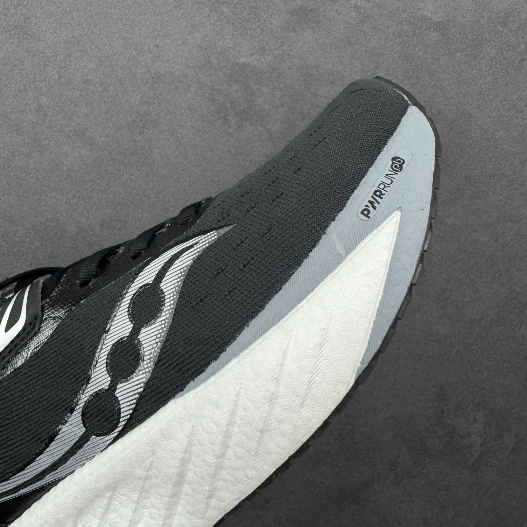 图片[5]-【公司级】索康尼/Saucony Triumph 22 胜利22代系列低帮轻量舒适多功能休闲运动慢跑鞋 采用工学透气网织鞋面材质#内嵌3D环绕包裹缓震鞋垫#中底搭载 PWRRUN+高弹缓震泡棉材质,舒适踩S感!!#外置镂空XT-900橡胶大底 货号：S20964-200 尺码：36-45-选品中心