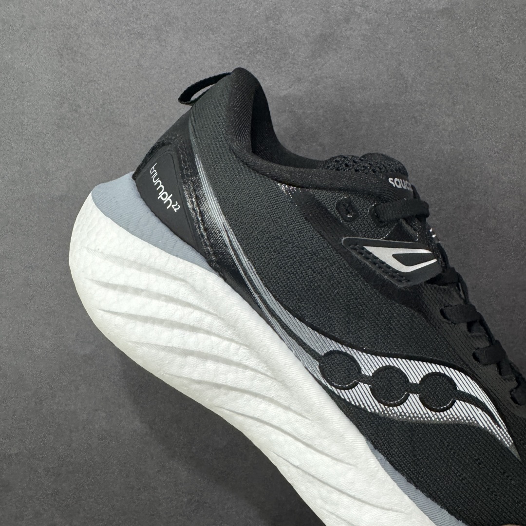 图片[6]-【公司级】索康尼/Saucony Triumph 22 胜利22代系列低帮轻量舒适多功能休闲运动慢跑鞋 采用工学透气网织鞋面材质#内嵌3D环绕包裹缓震鞋垫#中底搭载 PWRRUN+高弹缓震泡棉材质,舒适踩S感!!#外置镂空XT-900橡胶大底 货号：S20964-200 尺码：36-45-选品中心