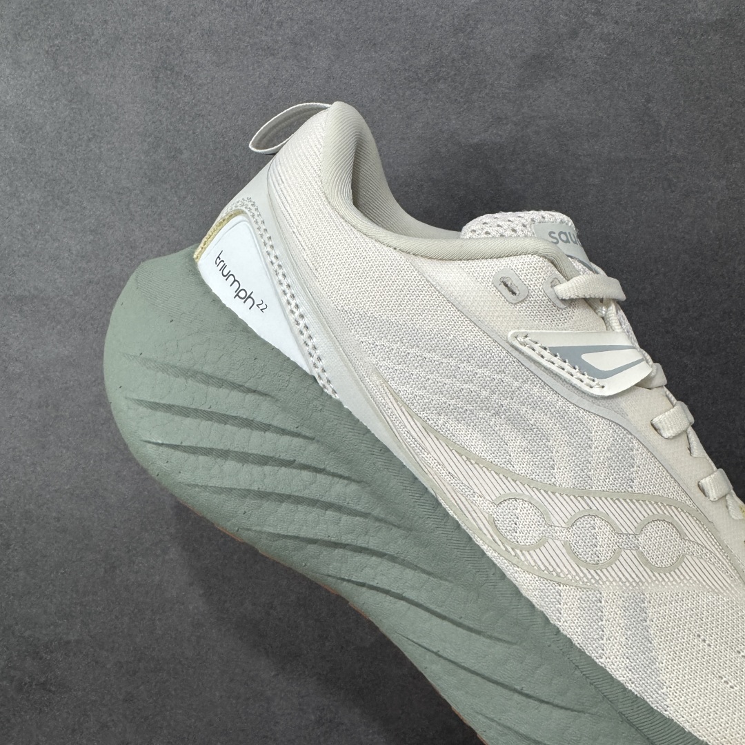 图片[6]-【公司级】索康尼/Saucony Triumph 22 胜利22代系列低帮轻量舒适多功能休闲运动慢跑鞋 采用工学透气网织鞋面材质#内嵌3D环绕包裹缓震鞋垫#中底搭载 PWRRUN+高弹缓震泡棉材质,舒适踩S感!!#外置镂空XT-900橡胶大底 货号：S20964-250 尺码：36-45-选品中心