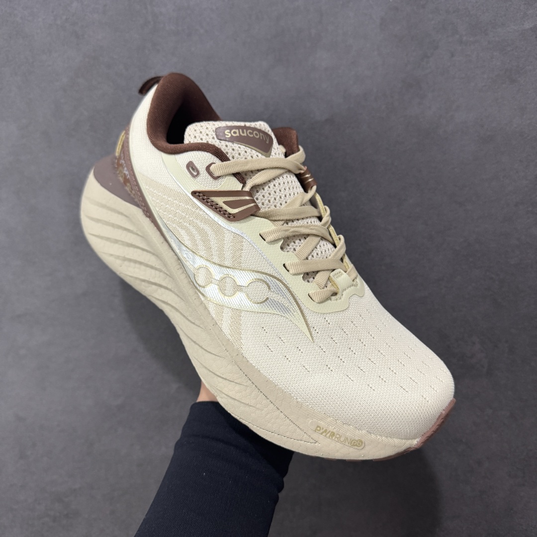 图片[3]-【公司级】索康尼/Saucony Triumph 22 胜利22代系列低帮轻量舒适多功能休闲运动慢跑鞋 采用工学透气网织鞋面材质#内嵌3D环绕包裹缓震鞋垫#中底搭载 PWRRUN+高弹缓震泡棉材质,舒适踩S感!!#外置镂空XT-900橡胶大底 货号：S20964-500 尺码：36-45-选品中心