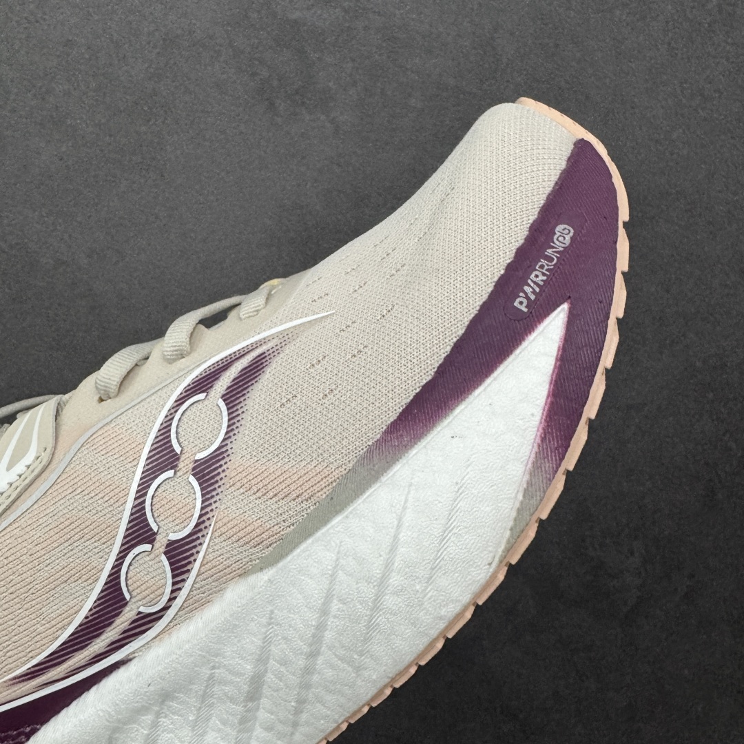 图片[5]-【公司级】索康尼/Saucony Triumph 22 胜利22代系列低帮轻量舒适多功能休闲运动慢跑鞋 采用工学透气网织鞋面材质#内嵌3D环绕包裹缓震鞋垫#中底搭载 PWRRUN+高弹缓震泡棉材质,舒适踩S感!!#外置镂空XT-900橡胶大底 货号：S20964-240 尺码：36-40-选品中心