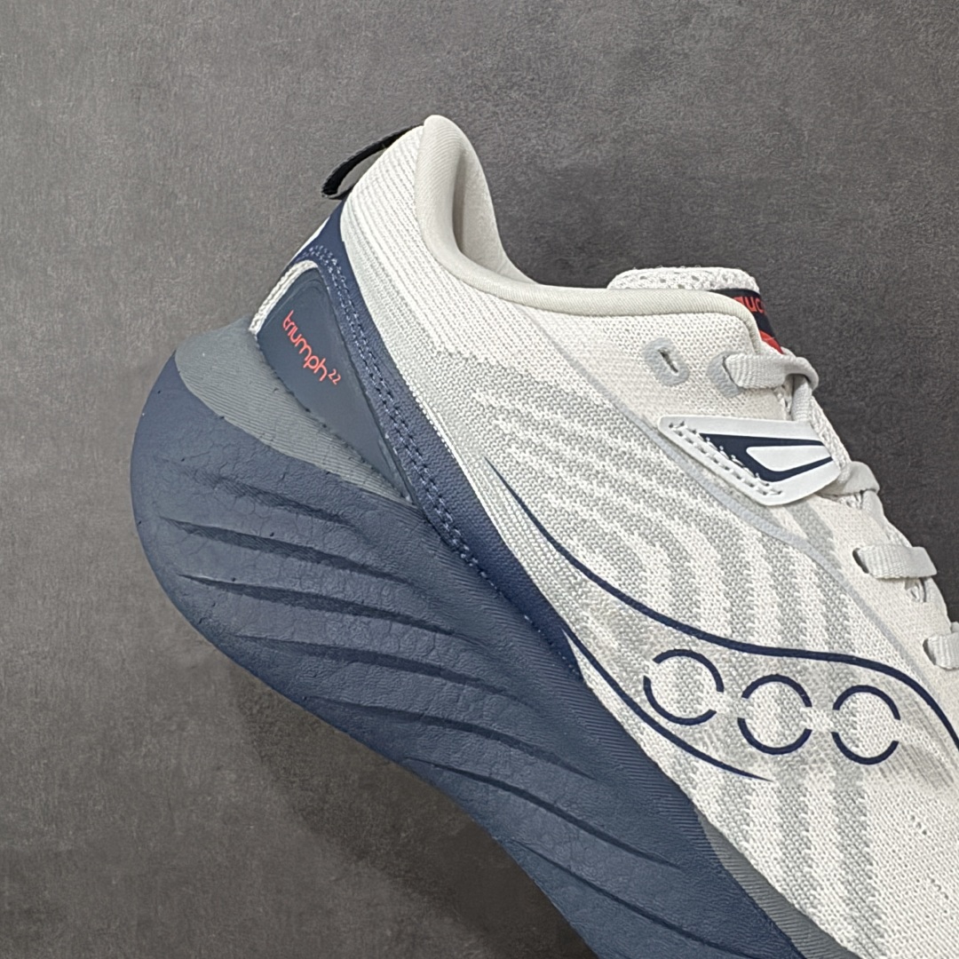 图片[6]-【公司级】索康尼/Saucony Triumph 22 胜利22代系列低帮轻量舒适多功能休闲运动慢跑鞋 采用工学透气网织鞋面材质#内嵌3D环绕包裹缓震鞋垫#中底搭载 PWRRUN+高弹缓震泡棉材质,舒适踩S感!!#外置镂空XT-900橡胶大底 货号：S20964-218 尺码：36-45-选品中心