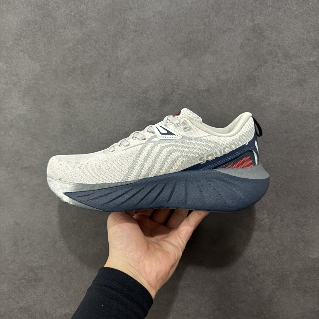 图片[2]-【公司级】索康尼/Saucony Triumph 22 胜利22代系列低帮轻量舒适多功能休闲运动慢跑鞋 采用工学透气网织鞋面材质#内嵌3D环绕包裹缓震鞋垫#中底搭载 PWRRUN+高弹缓震泡棉材质,舒适踩S感!!#外置镂空XT-900橡胶大底 货号：S20964-218 尺码：36-45-选品中心