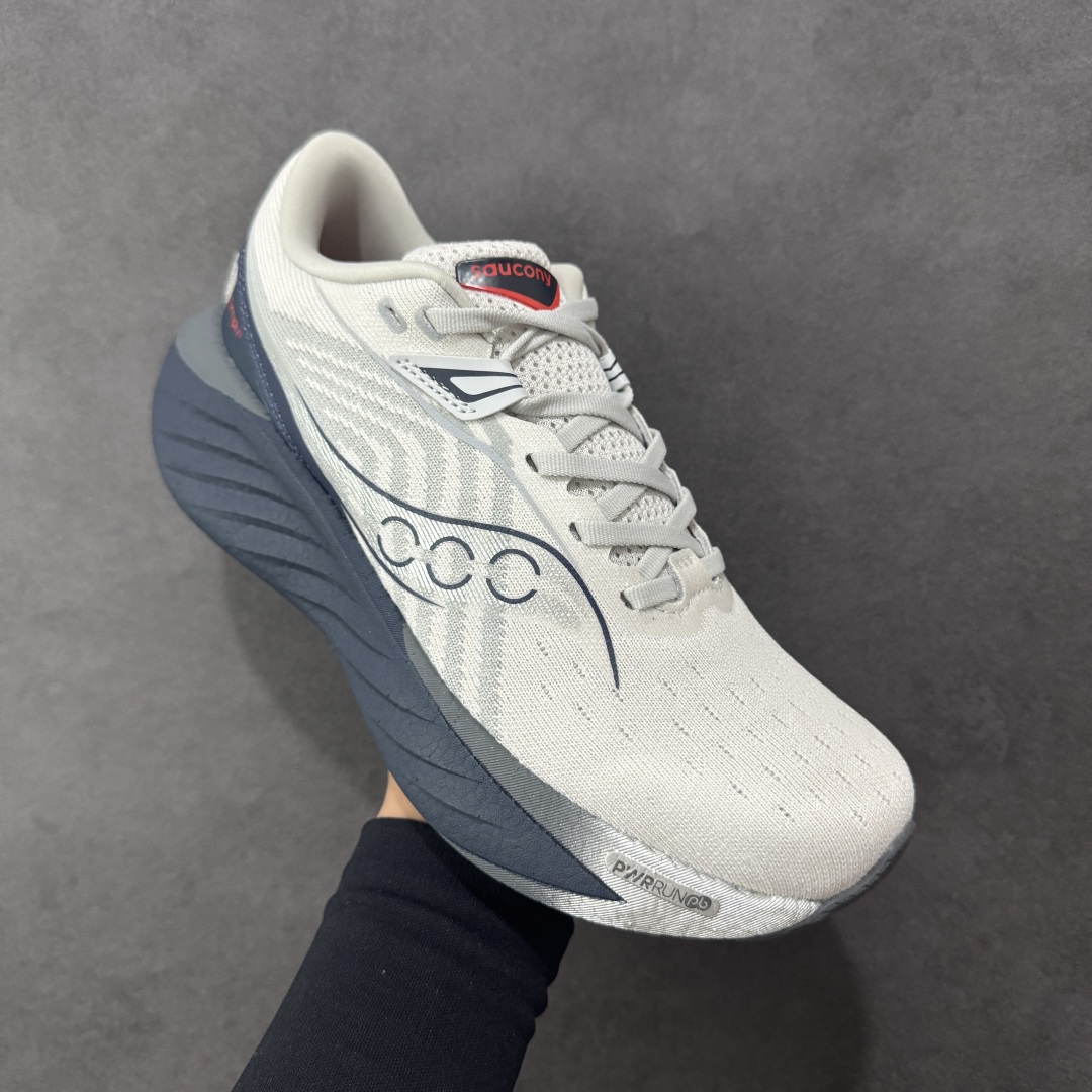 图片[3]-【公司级】索康尼/Saucony Triumph 22 胜利22代系列低帮轻量舒适多功能休闲运动慢跑鞋 采用工学透气网织鞋面材质#内嵌3D环绕包裹缓震鞋垫#中底搭载 PWRRUN+高弹缓震泡棉材质,舒适踩S感!!#外置镂空XT-900橡胶大底 货号：S20964-218 尺码：36-45-选品中心