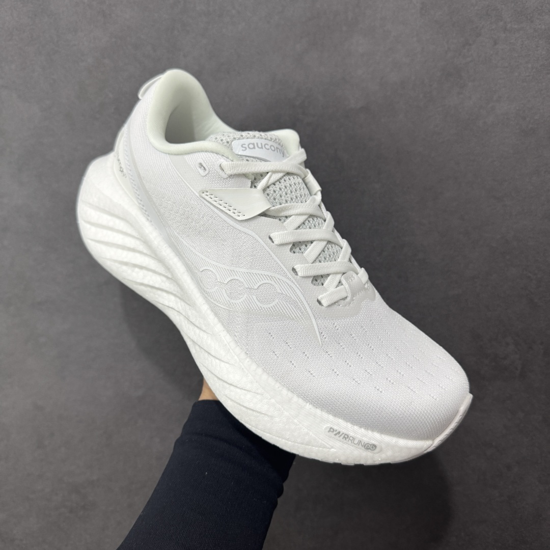图片[3]-【公司级】索康尼/Saucony Triumph 22 胜利22代系列低帮轻量舒适多功能休闲运动慢跑鞋 采用工学透气网织鞋面材质#内嵌3D环绕包裹缓震鞋垫#中底搭载 PWRRUN+高弹缓震泡棉材质,舒适踩S感!!#外置镂空XT-900橡胶大底 货号：S20964-203 尺码：36-45-选品中心