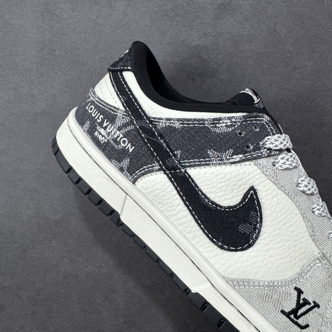 图片[6]-【定制版】Nike SB Dunk Low LV联名 拼接牛仔 高端定制 低帮休闲板鞋 SC0601-471  #定制鞋盒 大厂纯原品质出货 超高清洁度 皮料切割干净无任何毛边 细节完美  尺码：36 36.5 37.5 38 38.5 39 40 40.5 41 42 42.5 43 44 44.5 45 编码：HXSB330340-选品中心