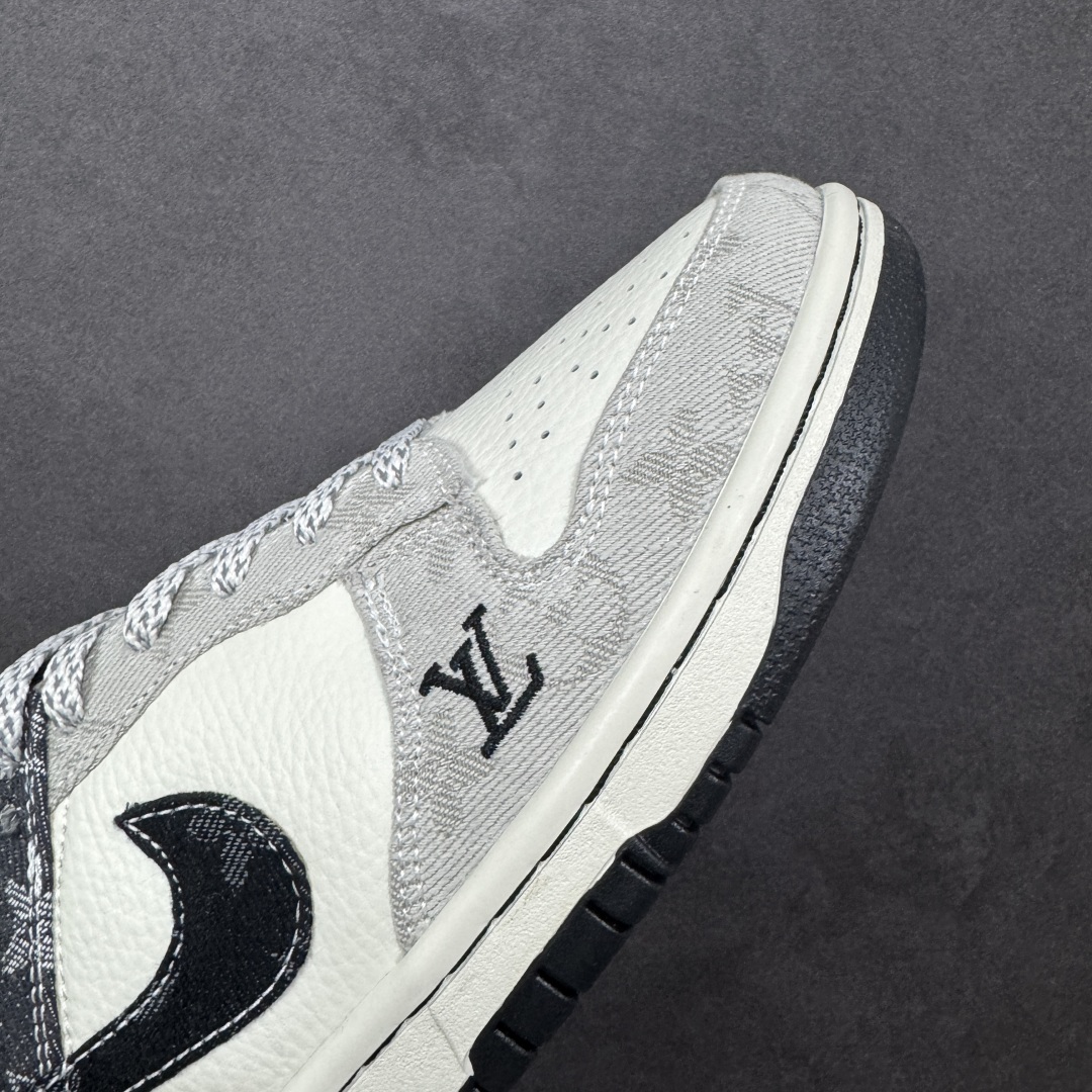 图片[5]-【定制版】Nike SB Dunk Low LV联名 拼接牛仔 高端定制 低帮休闲板鞋 SC0601-471  #定制鞋盒 大厂纯原品质出货 超高清洁度 皮料切割干净无任何毛边 细节完美  尺码：36 36.5 37.5 38 38.5 39 40 40.5 41 42 42.5 43 44 44.5 45 编码：HXSB330340-选品中心