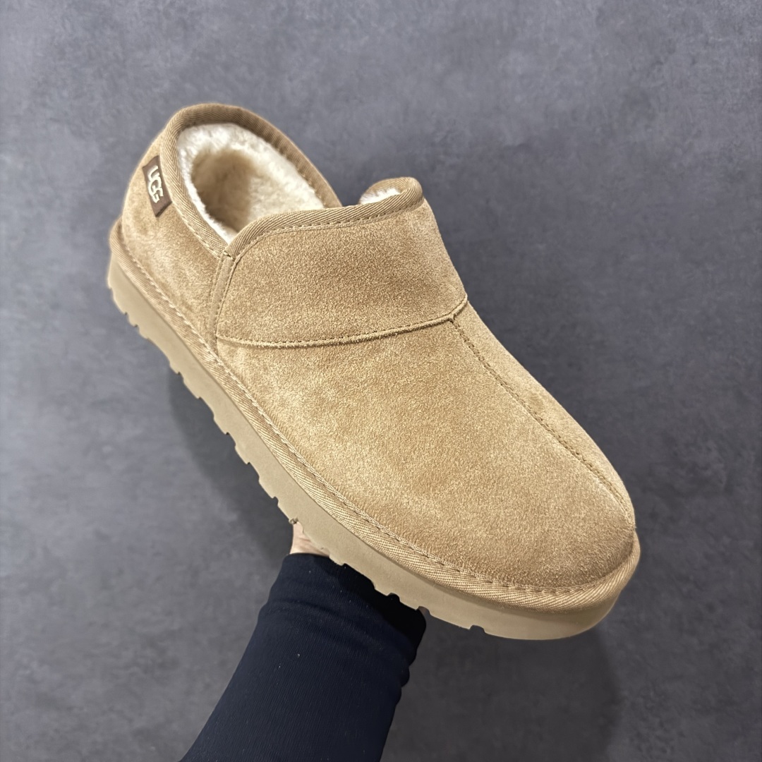 图片[3]-【SP顶级版】UGG 冬季雪地靴 海登休闲一脚蹬 M/1138333 原代工厂隆丰A级真羊毛皮一体完全遵循正平正品，精选A级羊皮毛一体材质，内里毛绒如云朵般包裹双脚，白带恒温属性一寒锁温抗冻，股季透气排湿，让双脚时刻处于干爽舒适的状态，轻量化设计搭配柔韧鞋底，每一步都似踩在软垫上，再加上贴合足型的弧度与足跟支撑，无论是居家休憩,外出通勤还是日常跑腿，全天行走也无负担。 从经典高筒靴到简约拖鞋，从基础中性色到潮流设计，既能与牛仔裤、卫衣打造随性日常，也能搭配裙子、男女同款更能轻松适配情侣穿搭。 优质羊皮毛天生耐磨损，搭配扎实工艺与防水科技加持，能抵御日常磨损与雨雪侵袭。一双穿数年仍能保持柔软质感💪🏻 尺码：39-45-选品中心