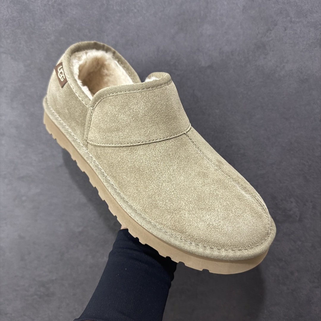 图片[3]-【SP顶级版】UGG 冬季雪地靴 海登休闲一脚蹬 M/1138333 原代工厂隆丰A级真羊毛皮一体完全遵循正平正品，精选A级羊皮毛一体材质，内里毛绒如云朵般包裹双脚，白带恒温属性一寒锁温抗冻，股季透气排湿，让双脚时刻处于干爽舒适的状态，轻量化设计搭配柔韧鞋底，每一步都似踩在软垫上，再加上贴合足型的弧度与足跟支撑，无论是居家休憩,外出通勤还是日常跑腿，全天行走也无负担。 从经典高筒靴到简约拖鞋，从基础中性色到潮流设计，既能与牛仔裤、卫衣打造随性日常，也能搭配裙子、男女同款更能轻松适配情侣穿搭。 优质羊皮毛天生耐磨损，搭配扎实工艺与防水科技加持，能抵御日常磨损与雨雪侵袭。一双穿数年仍能保持柔软质感💪🏻 尺码：39-45-选品中心