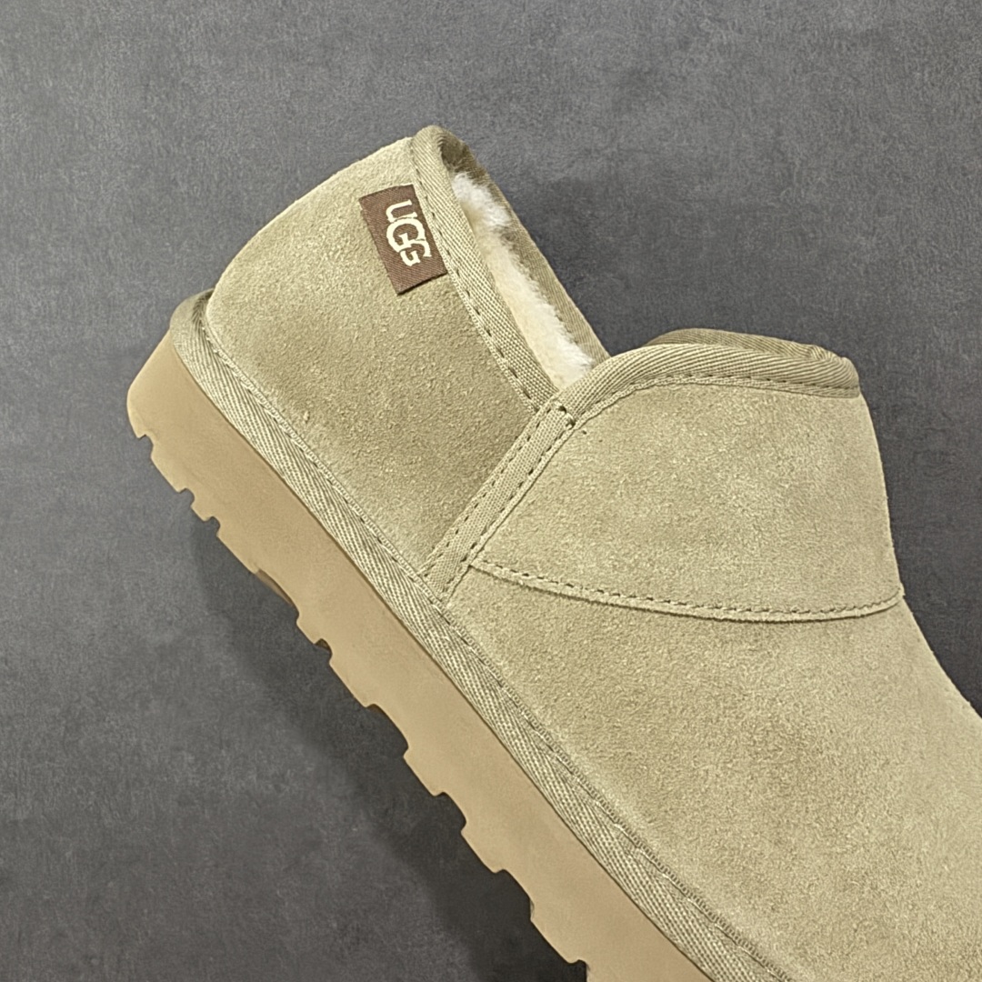 图片[6]-【SP顶级版】UGG 冬季雪地靴 海登休闲一脚蹬 M/1138333 原代工厂隆丰A级真羊毛皮一体完全遵循正平正品，精选A级羊皮毛一体材质，内里毛绒如云朵般包裹双脚，白带恒温属性一寒锁温抗冻，股季透气排湿，让双脚时刻处于干爽舒适的状态，轻量化设计搭配柔韧鞋底，每一步都似踩在软垫上，再加上贴合足型的弧度与足跟支撑，无论是居家休憩,外出通勤还是日常跑腿，全天行走也无负担。 从经典高筒靴到简约拖鞋，从基础中性色到潮流设计，既能与牛仔裤、卫衣打造随性日常，也能搭配裙子、男女同款更能轻松适配情侣穿搭。 优质羊皮毛天生耐磨损，搭配扎实工艺与防水科技加持，能抵御日常磨损与雨雪侵袭。一双穿数年仍能保持柔软质感💪🏻 尺码：39-45-选品中心