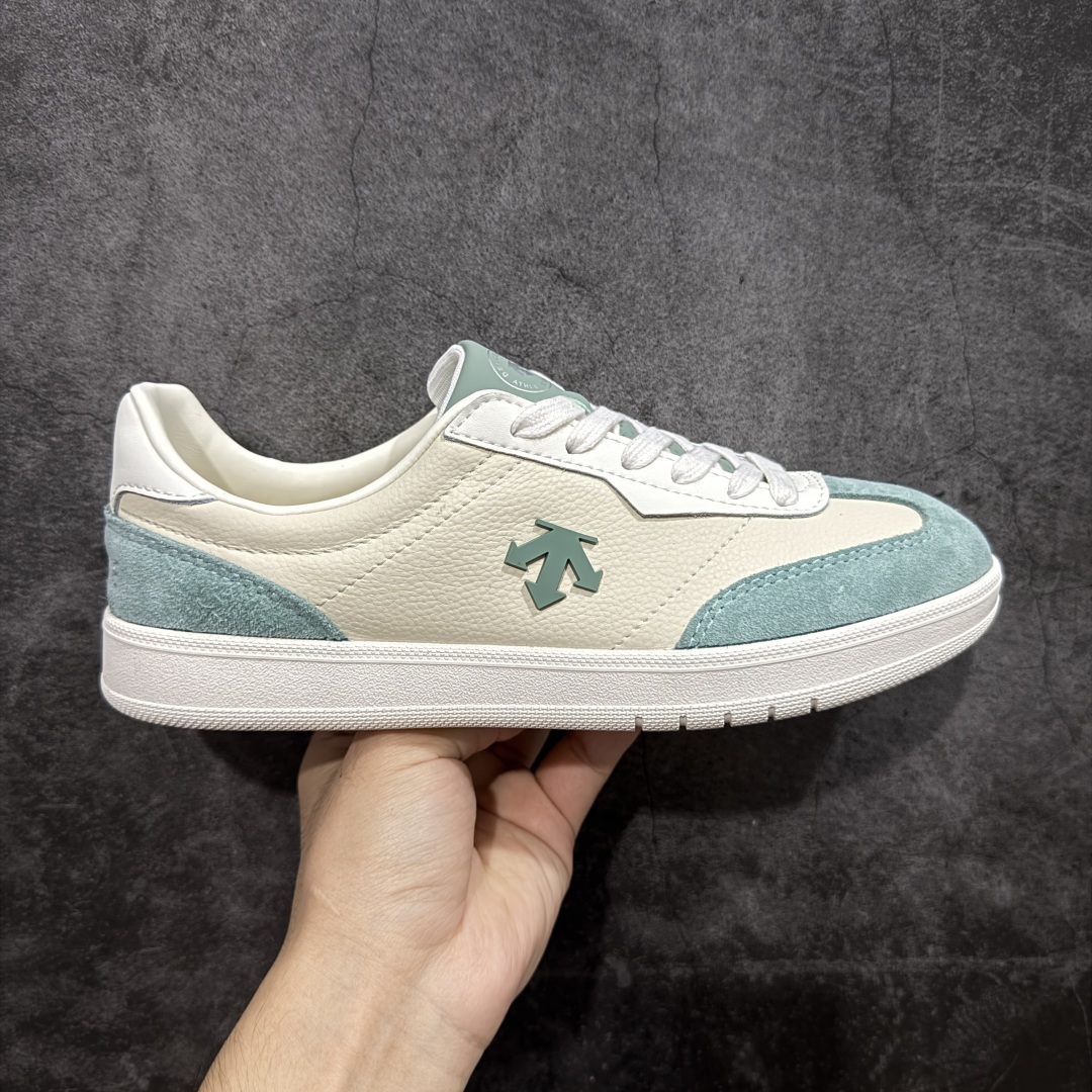 【头层版】迪桑特DESCENTE CHRON COURT SB 复古轻质 耐磨低帮 生活休闲鞋 尺码： 36-45-选品中心