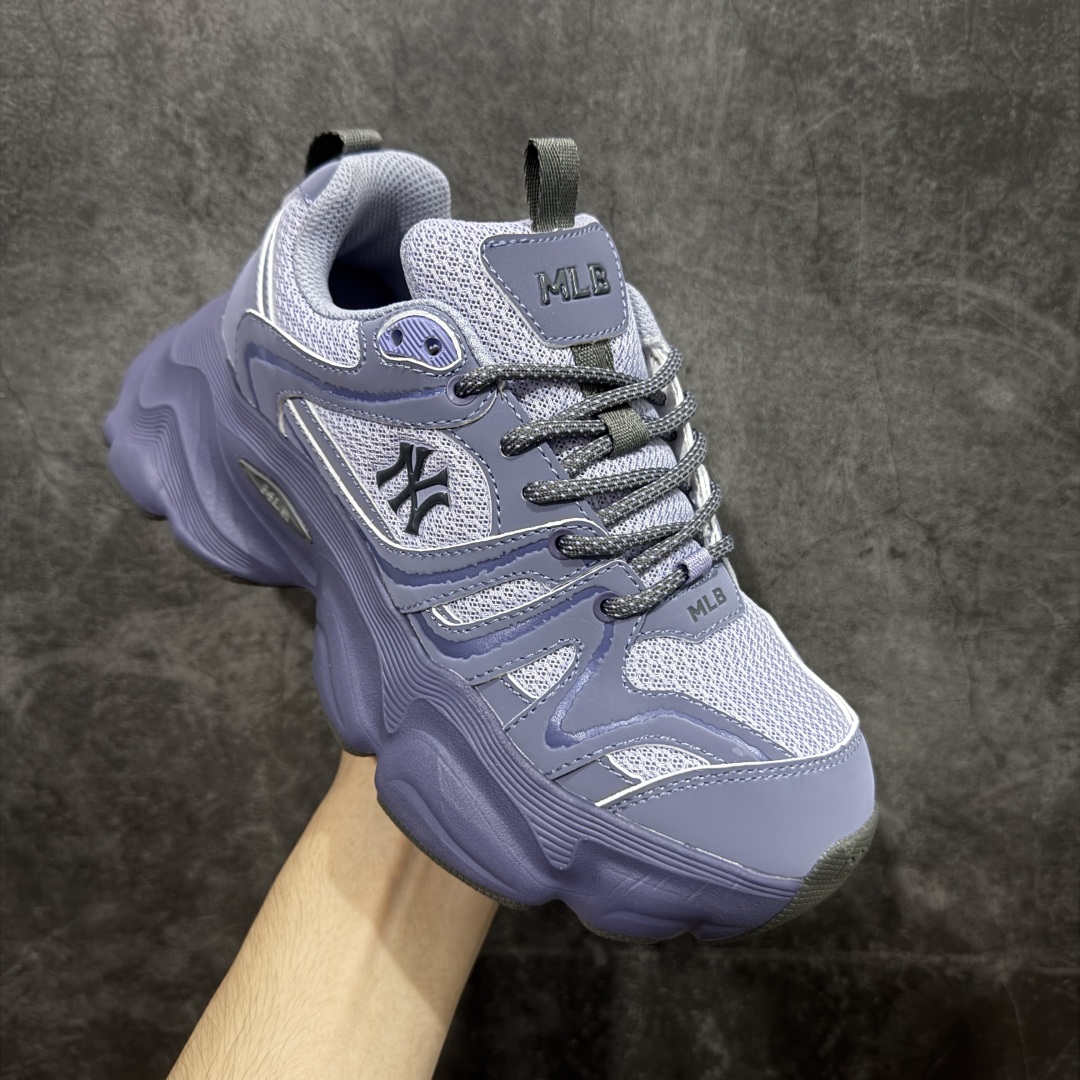 图片[3]-【纯原版】MLB Winner Chunky 25新款 NY百搭舒适休闲潮流运动厚底增高 防滑耐磨 低帮 老爹鞋 男女同款 潮流厚底时尚街头赛博皮面老爹鞋 MLB官方同步出货 虞书欣等众多潮流明星同款 高弹双层MD大底 原楦原档案数据开发版型（完美鞋头弧度/后套收口效果🆚市面文案版本‼️） 原厂立体填充鞋舌海绵 中底注胶孔原数据开发模具大底原厂转印标市面上唯一纯原版本 原材料打造 内增高6cm 原厂1：1模具开发 原厂进口纳米材质 原厂 全套手提袋 原盒雷射防伪标包装 天猫订单品质 官网尺码：35 36 36.5 37.5 38 38.5 39 40 40.5 41 42 42.5 43 44 45-选品中心