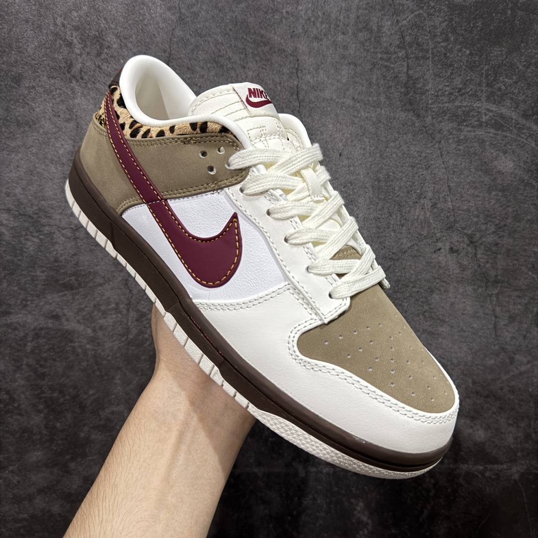 图片[3]-【公司级】Nike Dunk Low 白红棕豹纹 IM6687-262 纯原大厂出品 极力推荐 原装头层材料 独家版型蒸餾加工 帶來的是更好的视觉和脚感体验 大厂纯原品质出货 清洁度 电绣工艺 皮料切割干净无任何毛边 细节完美 尺码：36 36.5 37.5 38 38.5 39 40 40.5 41 42 42.5 43 44 44.5 45-选品中心