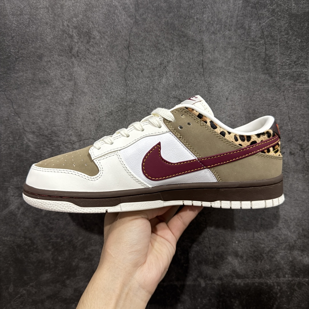 图片[2]-【公司级】Nike Dunk Low 白红棕豹纹 IM6687-262 纯原大厂出品 极力推荐 原装头层材料 独家版型蒸餾加工 帶來的是更好的视觉和脚感体验 大厂纯原品质出货 清洁度 电绣工艺 皮料切割干净无任何毛边 细节完美 尺码：36 36.5 37.5 38 38.5 39 40 40.5 41 42 42.5 43 44 44.5 45-选品中心