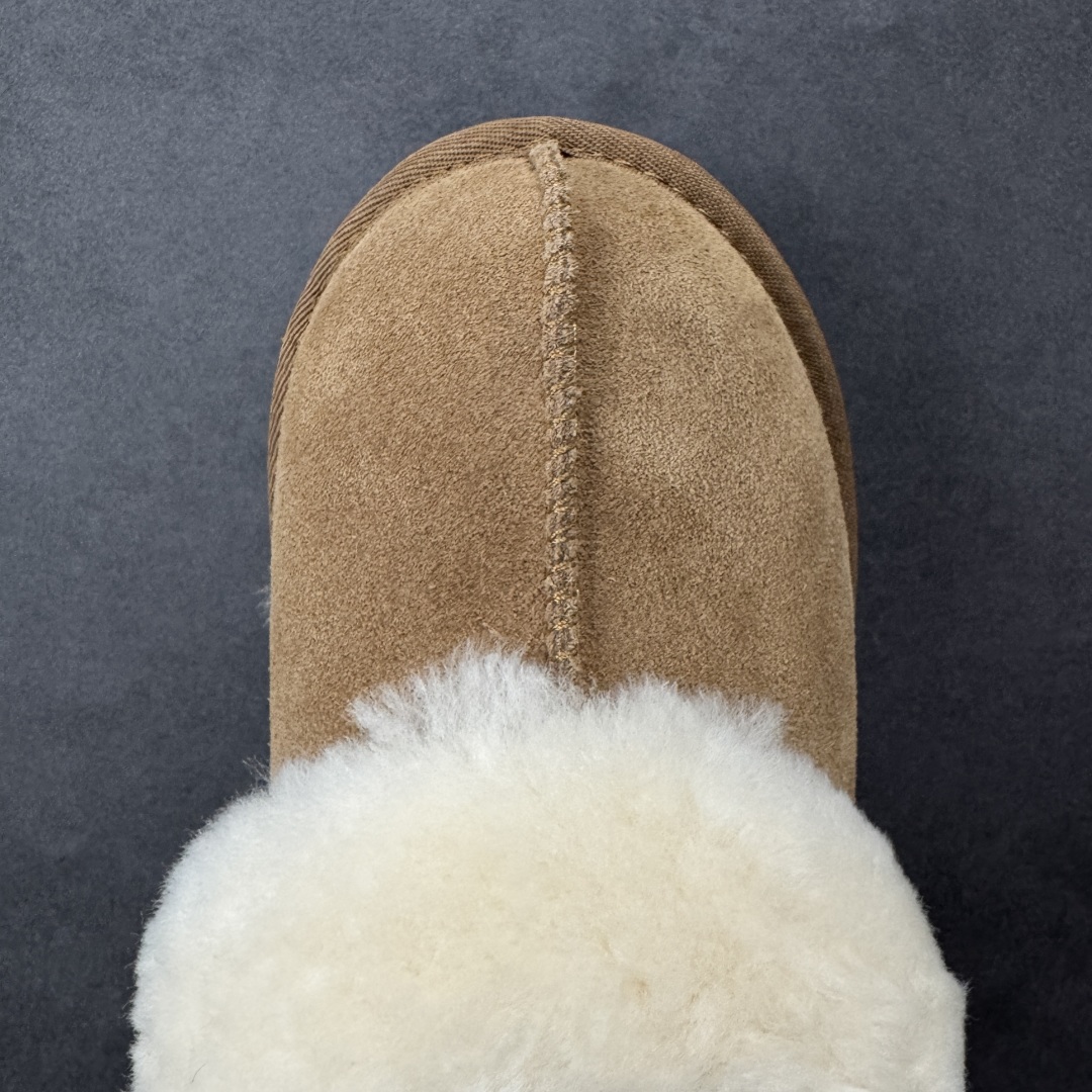 图片[8]-【莞产X1版本】 市面顶级版本 UGG3474 星拖拉带厚底 小红书爆款 广州外贸大厂生产 鞋头到鞋垫真羊皮毛一体 独立外盒包装 芯片 带防水工艺 区别市面任何版本 5cm厚底 独立原版开发大底 羊绒鞋垫 冬季保暖外出 家居都是很适合的选择 进年uug推出款式系列 局部偏向年轻消费者喜好 也走到时尚潮流穿搭的前沿 鞋身材质 防泼水涂层翻毛皮鞋面 17毫米UGGPURE™植入式羊毛内底 轻便防滑舒适橡胶外底 带有品牌LOGO商标 带全套包装 尺码： 35-40-选品中心