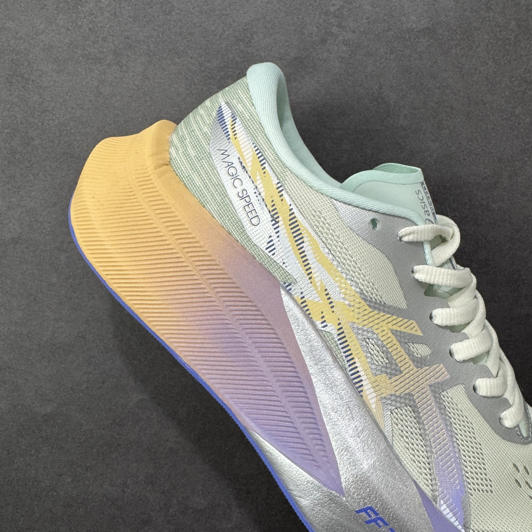 图片[6]-【公司级】Asics 亚瑟士MAGIC SPEED 4稳定跑鞋 鞋面采用双层提花网面设计，提高包裹性和透气性，后跟搭载稳定系统科技T-GEL提升整体支撑力和结构感，减少对身体带来的冲击负荷，创新中底至轻回弹 尺码：36-40无半码-选品中心