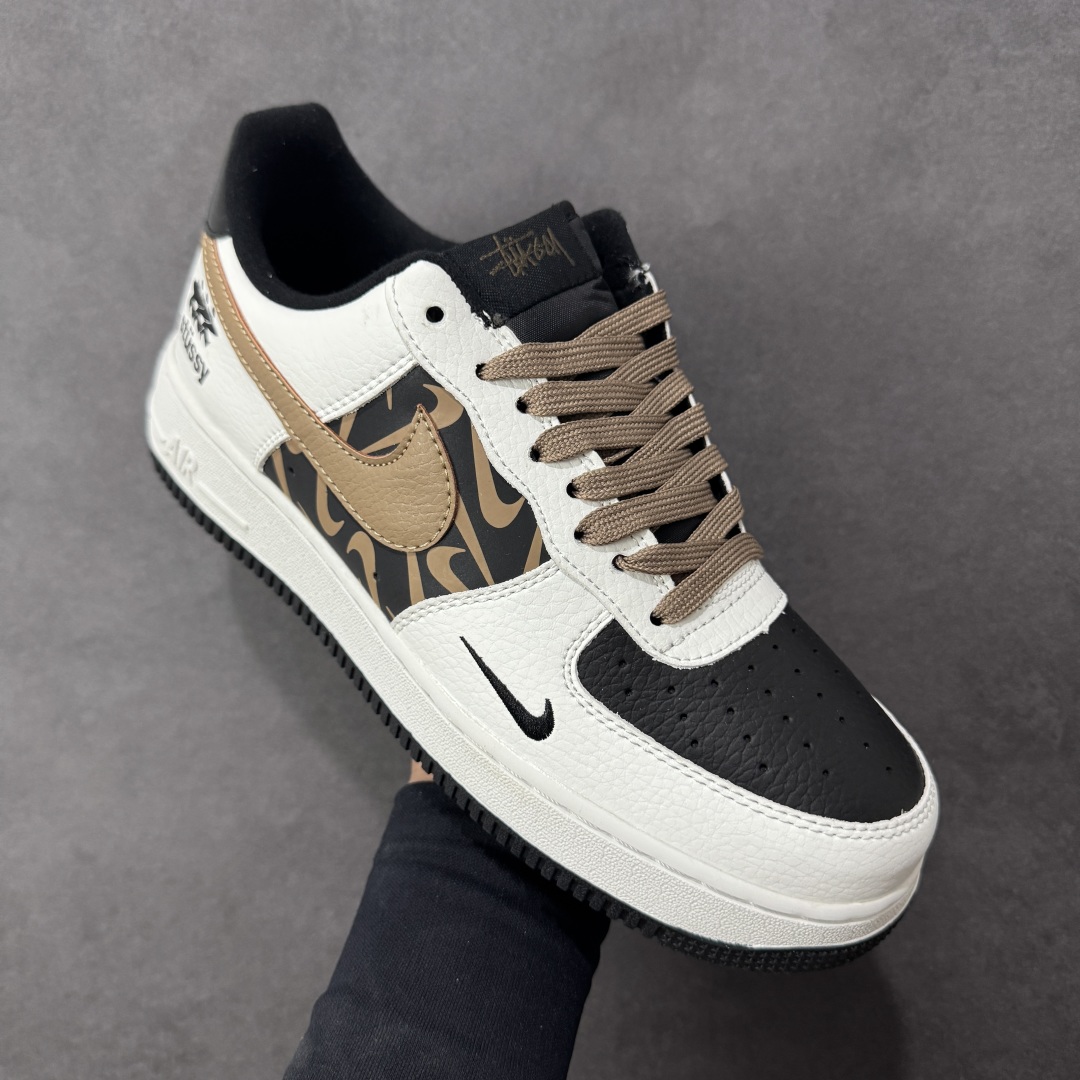 图片[3]-【定制版】Nk Air Force 1‘07 Low 斯图西联名 空军一号低帮休闲板鞋  #原楦头原纸板 原装鞋盒 定制五金配件 内置全掌气垫 原厂鞋底 货号：XJ9168-002  尺码：36 36.5 37.5 38 38.5 39 40 40.5 41 42 42.5 43 44 44.5 45-选品中心