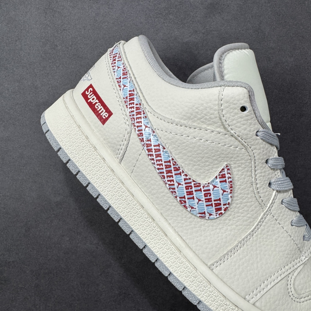 图片[6]-【定制版】Nike Jordan Air Jordan 1“Supreme联名——米白彩勾” 高端定制 低帮 复古 减震 防滑 耐磨 篮球鞋 定制鞋盒 大厂纯原品质出货 超高清洁度 皮料切割干净无任何毛边 细节完美 货号：LR8888-014 尺码：36 36.5 37.5 38 38.5 39 40 40.5 41 42 42.5 43 44 44.5 45 编码：HXSB330340-选品中心
