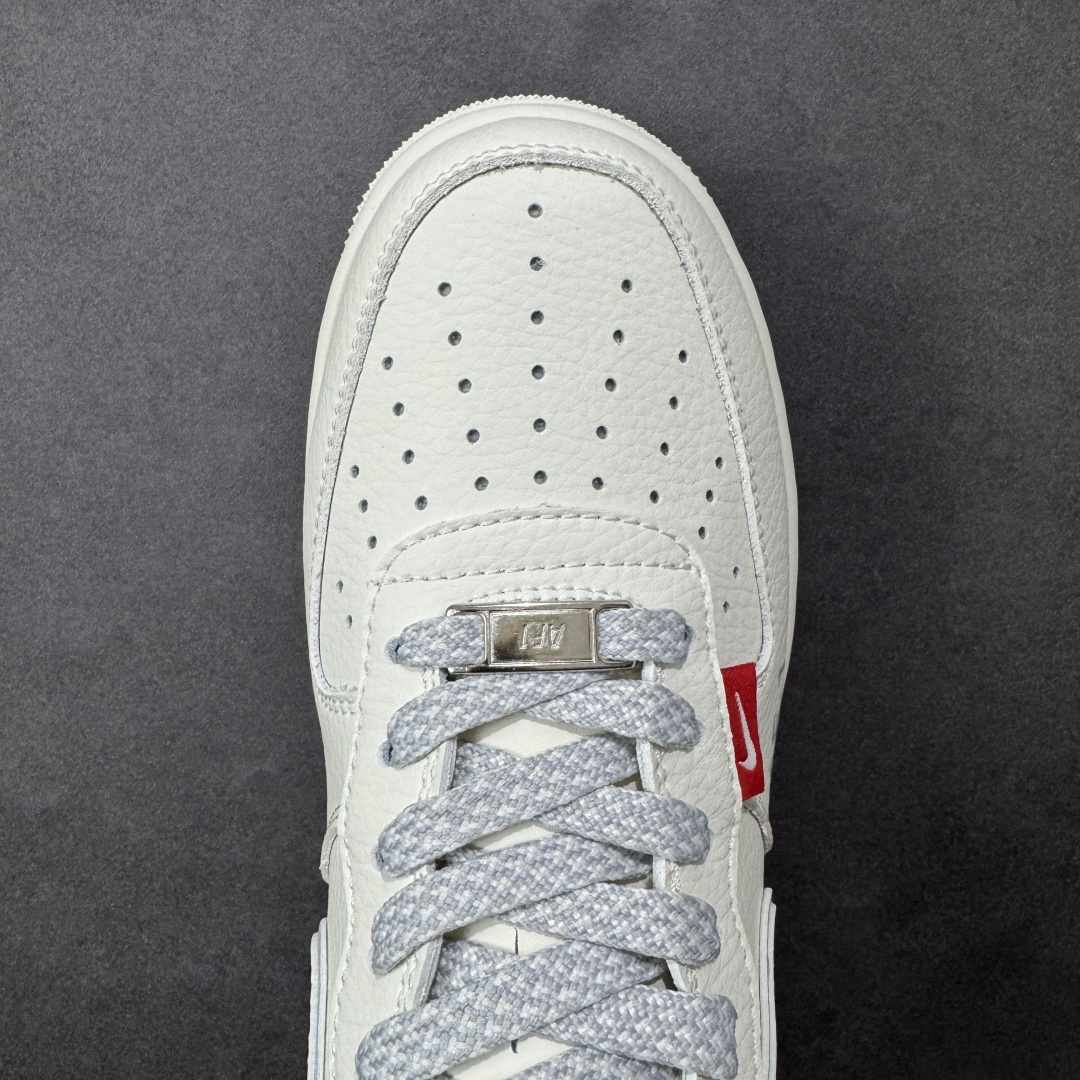 图片[8]-【定制版】NIke Air Force 1 \’07 Low “红标Justdoit”空军一号 低帮 运动休闲鞋 折边针车 工艺难度大 原楦头原纸板 原装鞋盒 定制五金配件 内置全掌气垫 原厂鞋底 货号：CS5288-043 尺码：36 36.5 37.5 38 38.5 39 40 40.5 41 42 42.5 43 44 44.5 45 编码：HXSA310320-选品中心