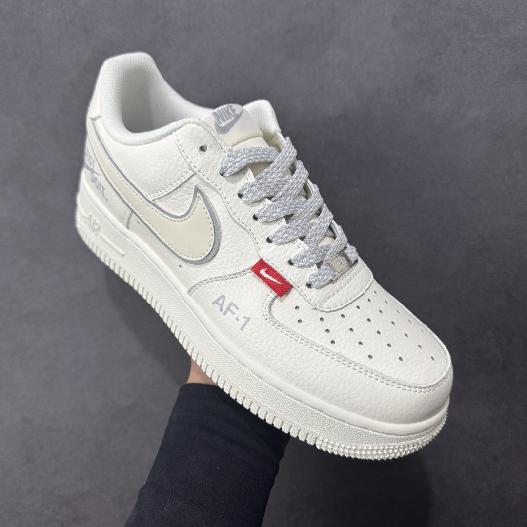图片[3]-【定制版】NIke Air Force 1 \’07 Low “红标Justdoit”空军一号 低帮 运动休闲鞋 折边针车 工艺难度大 原楦头原纸板 原装鞋盒 定制五金配件 内置全掌气垫 原厂鞋底 货号：CS5288-043 尺码：36 36.5 37.5 38 38.5 39 40 40.5 41 42 42.5 43 44 44.5 45 编码：HXSA310320-选品中心